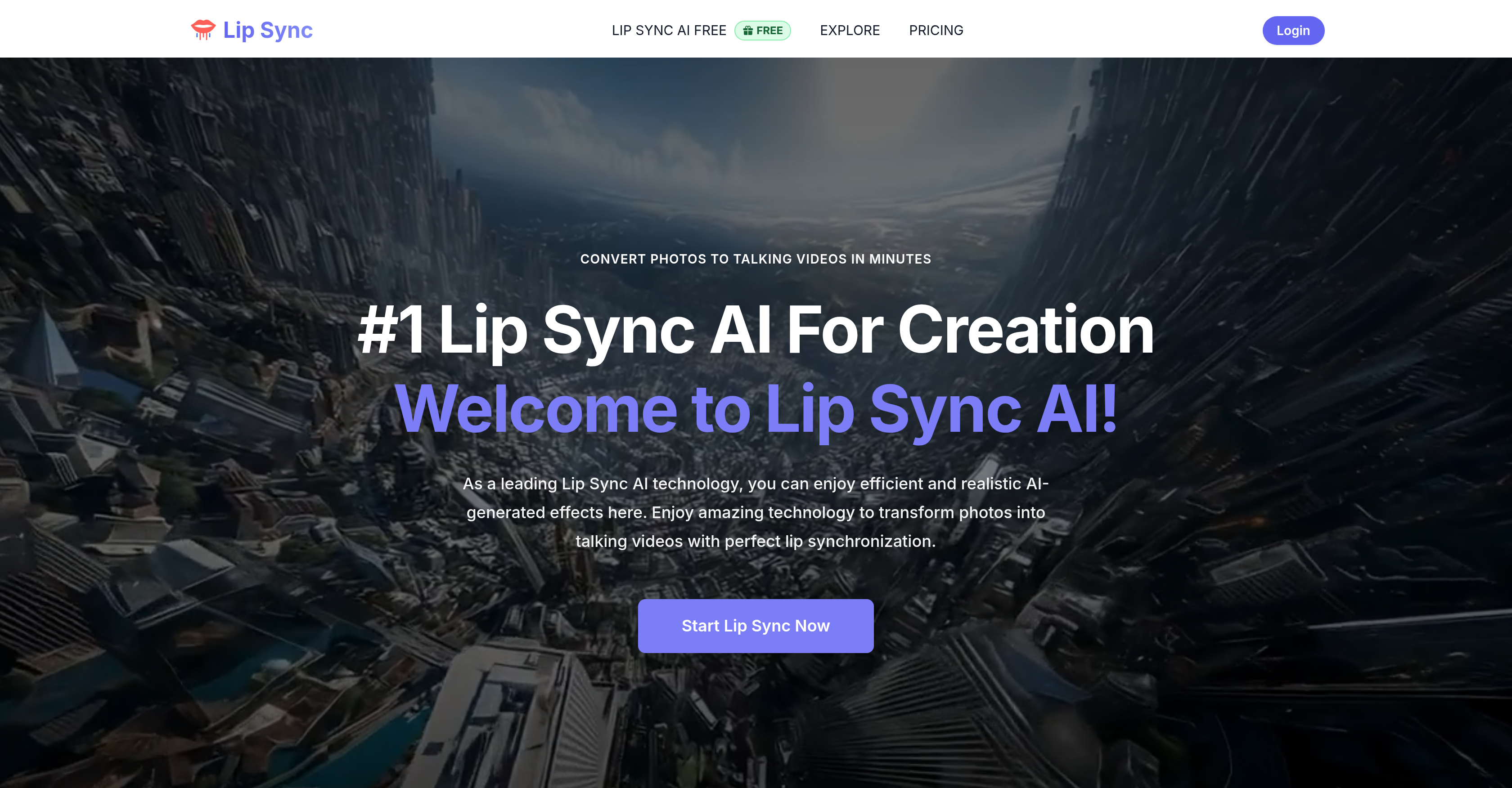 Lip Sync - Screenshot showing the interface and features of this AI tool