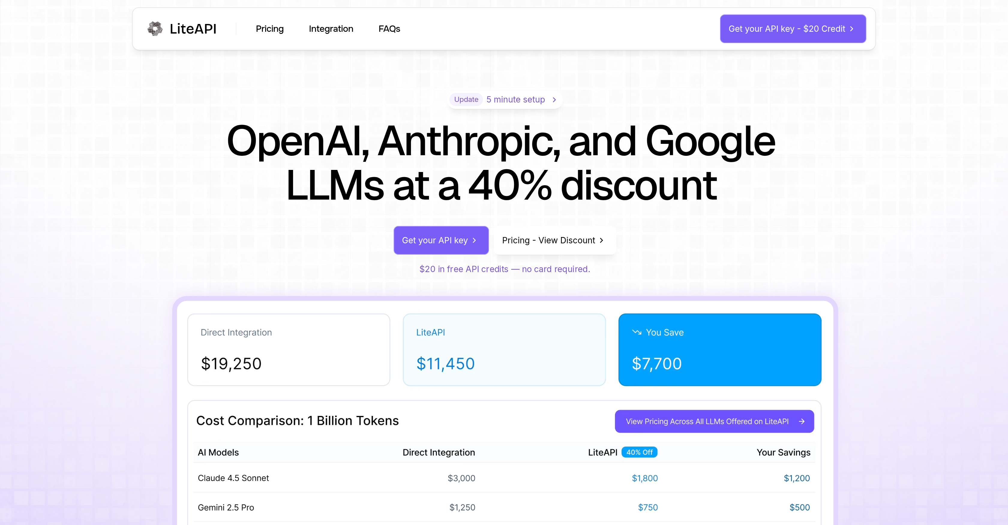 LiteAPI - Screenshot showing the interface and features of this AI tool