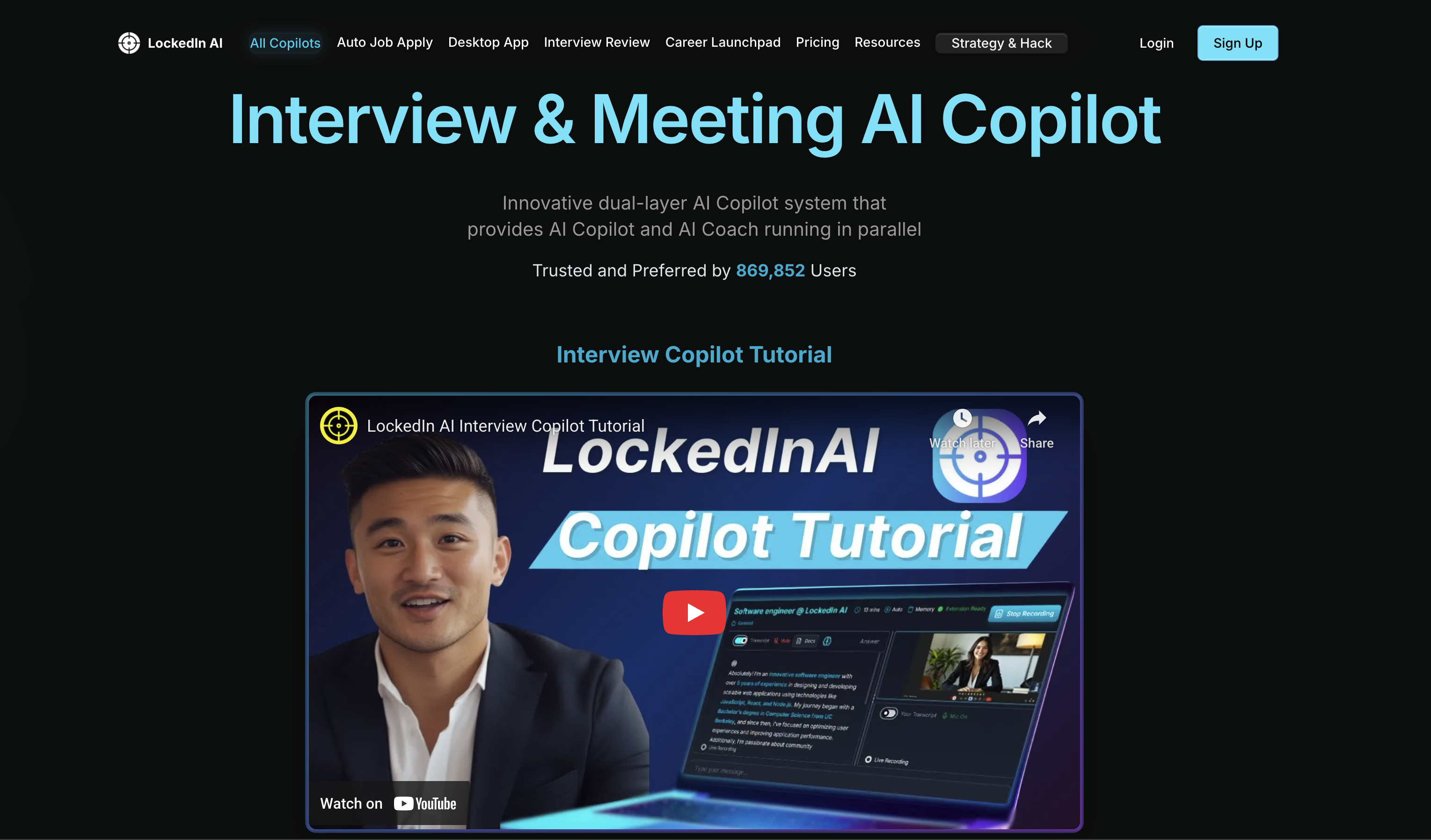LockedIn AI - Screenshot showing the interface and features of this AI tool