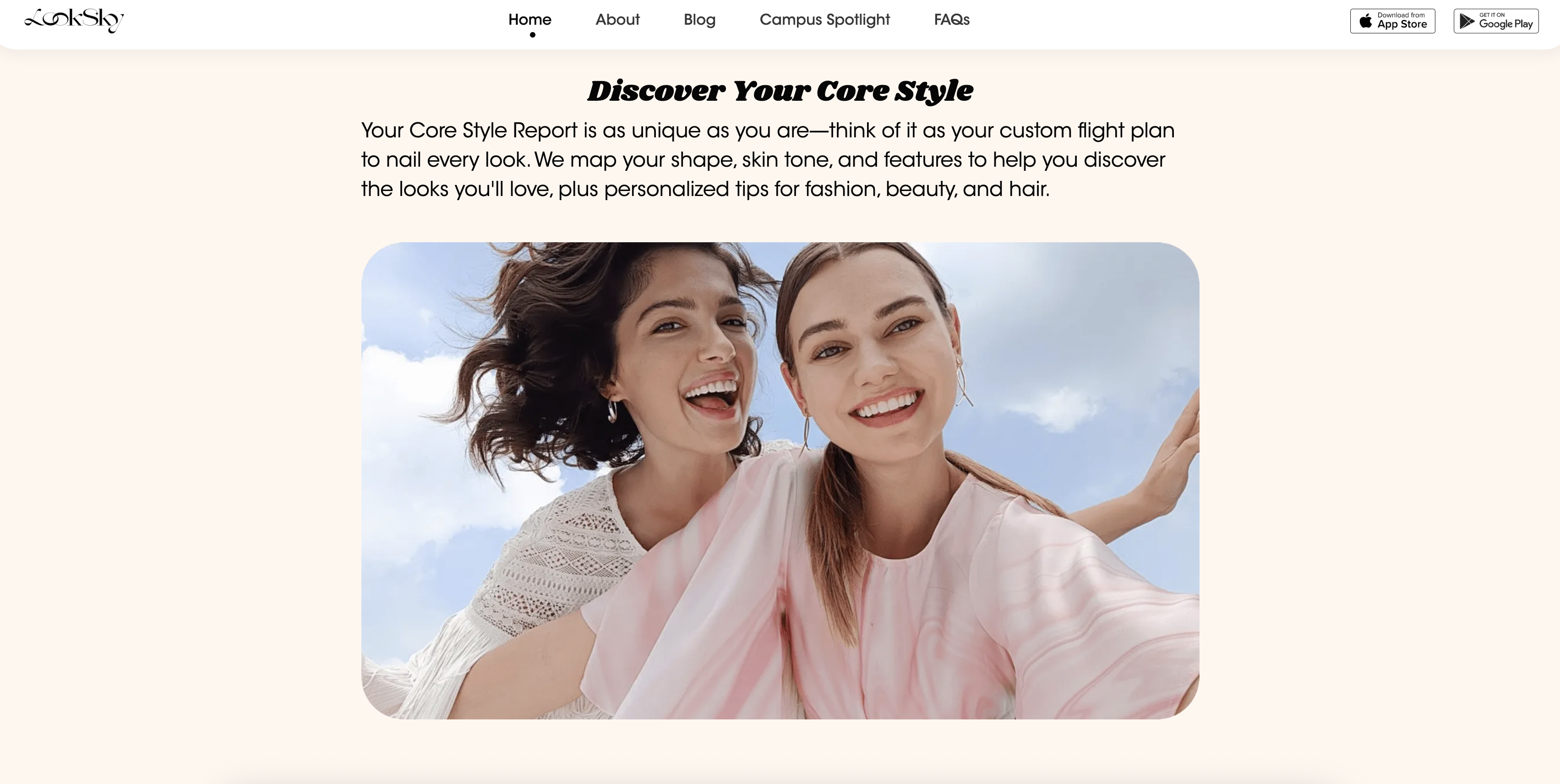 LookSky - Screenshot showing the interface and features of this AI tool