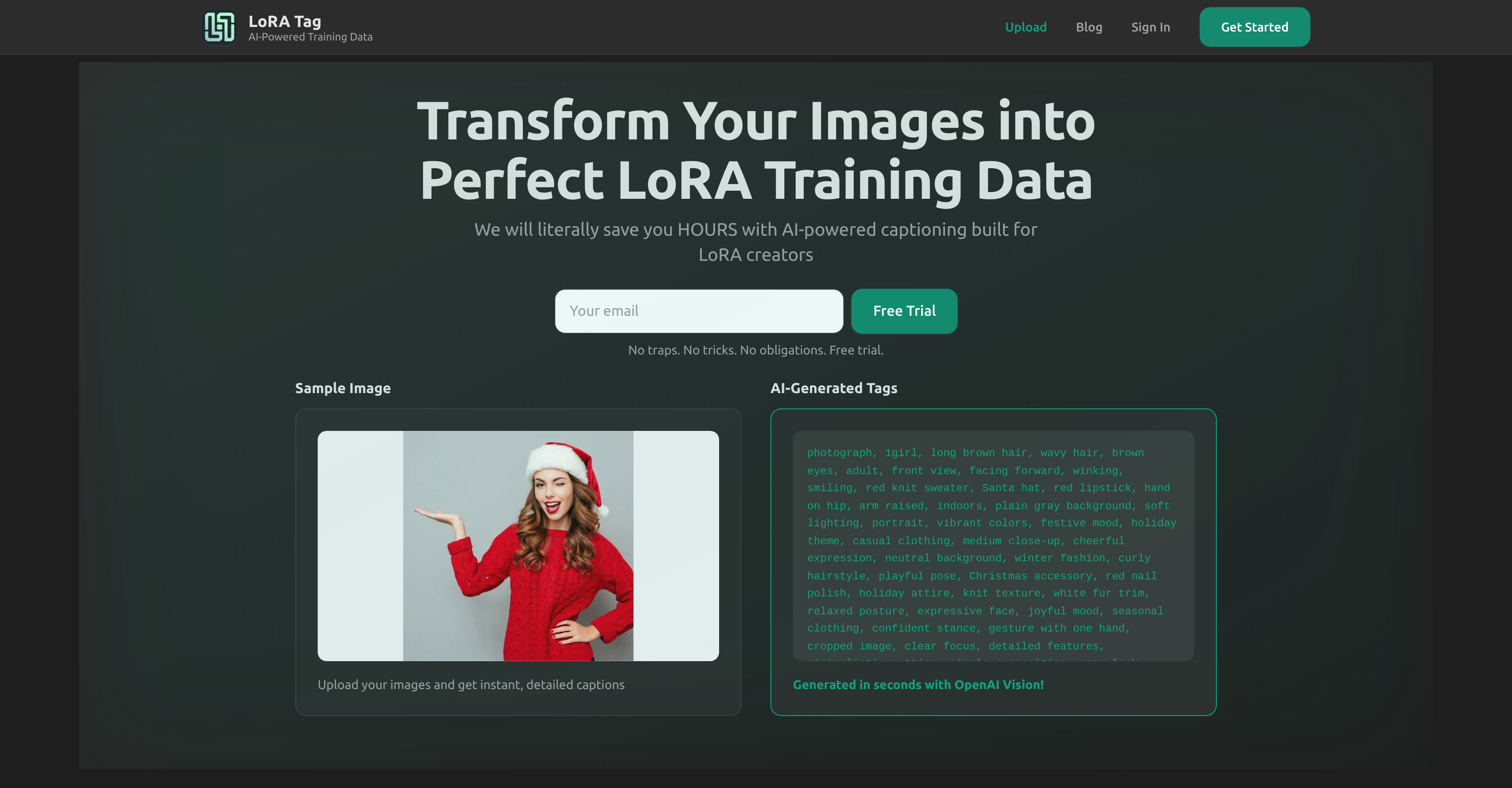 LoRA Tag - Screenshot showing the interface and features of this AI tool