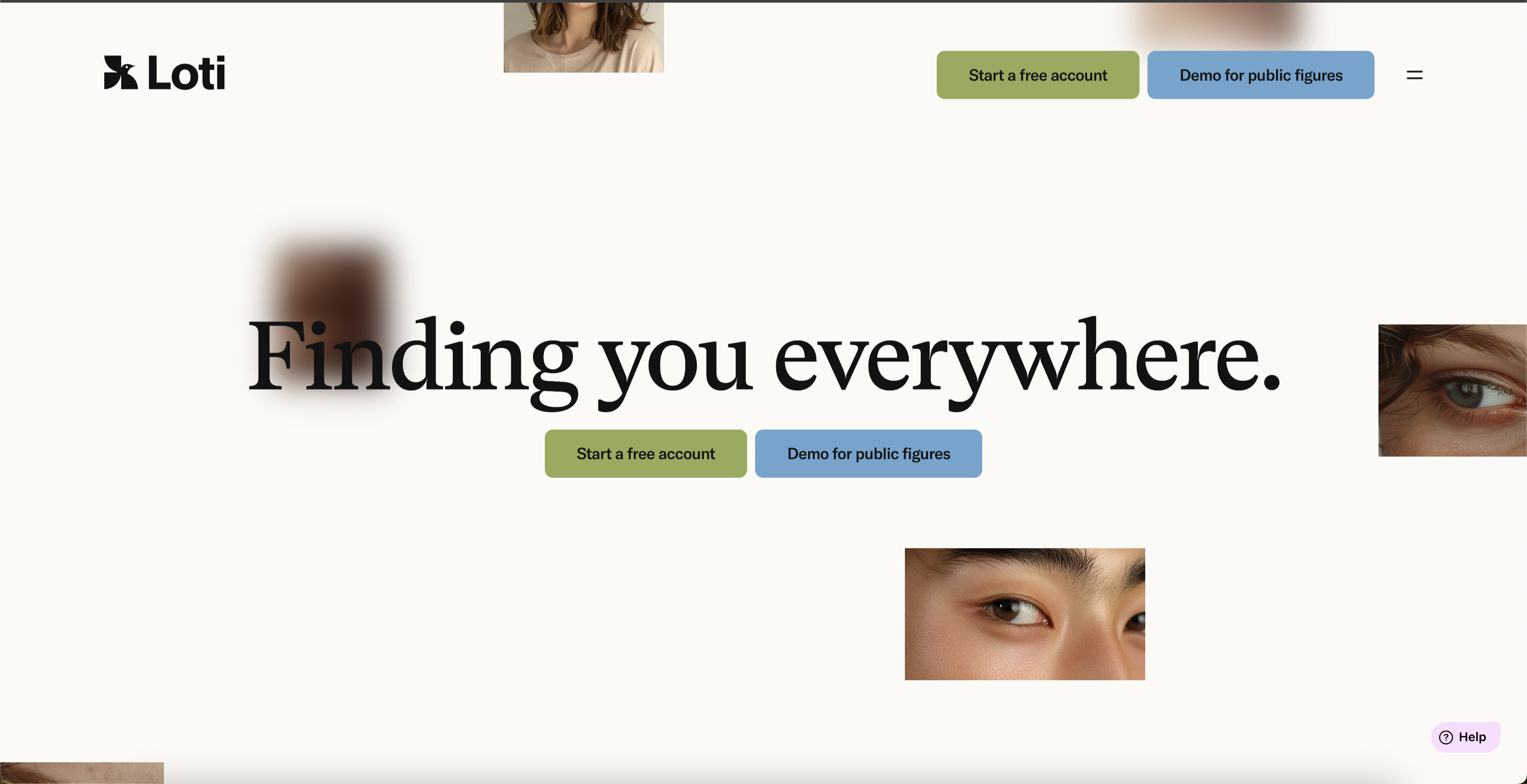 Loti - Screenshot showing the interface and features of this AI tool