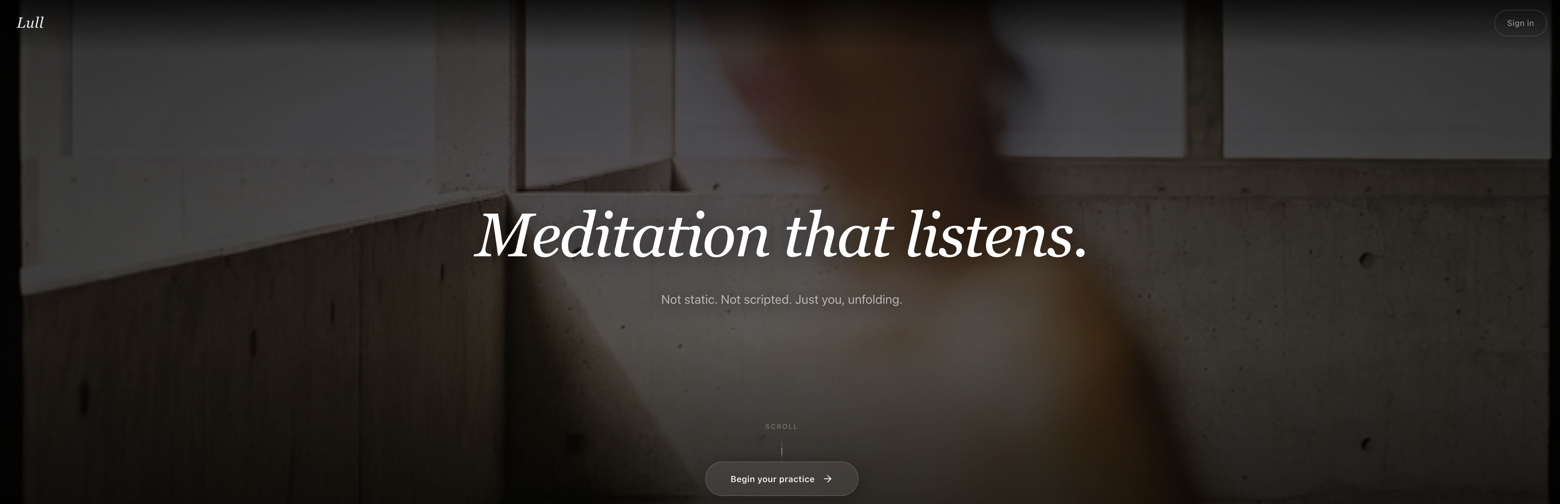 LullMe - Screenshot showing the interface and features of this AI tool