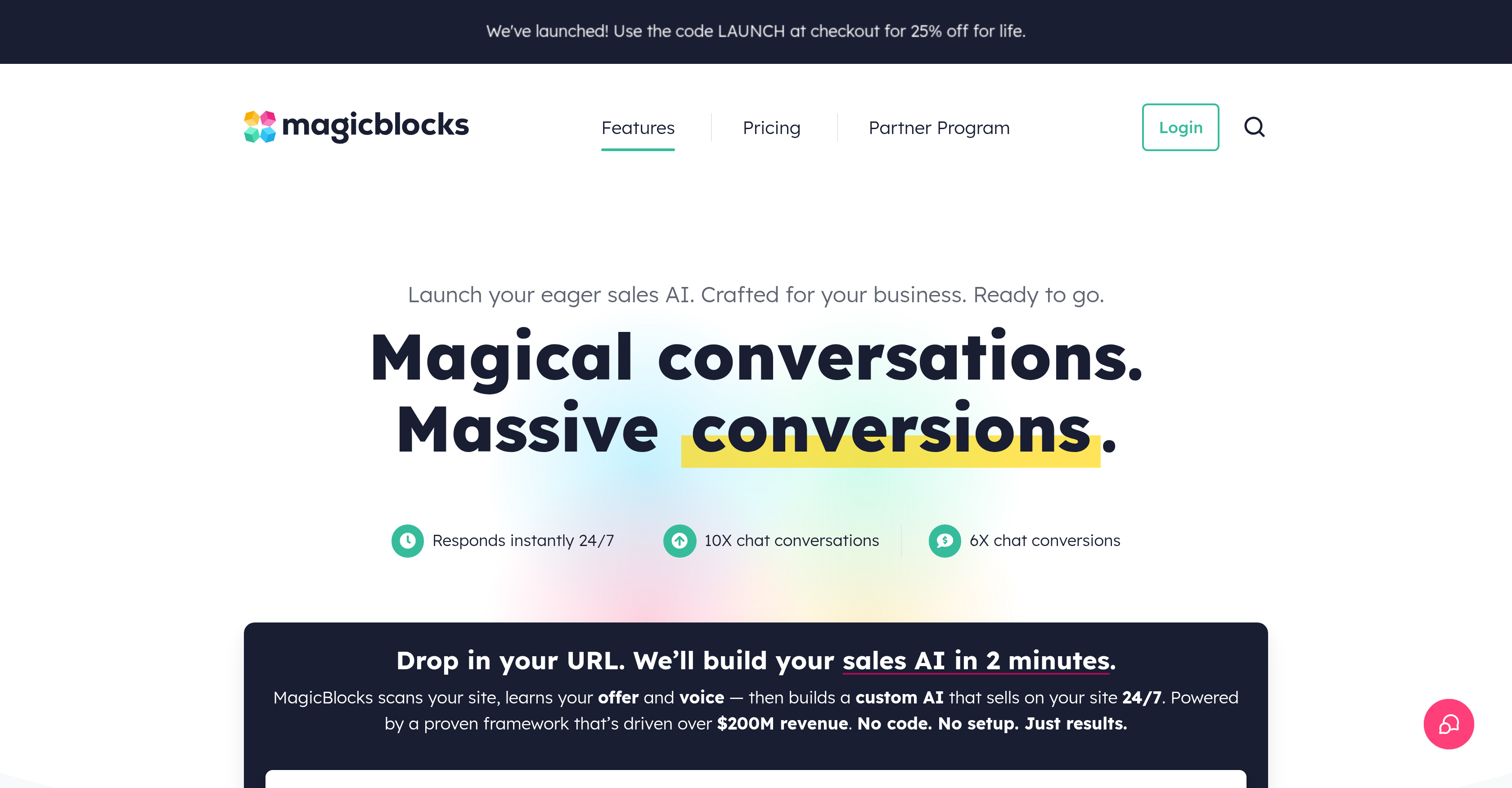 MagicBlocks - Screenshot showing the interface and features of this AI tool