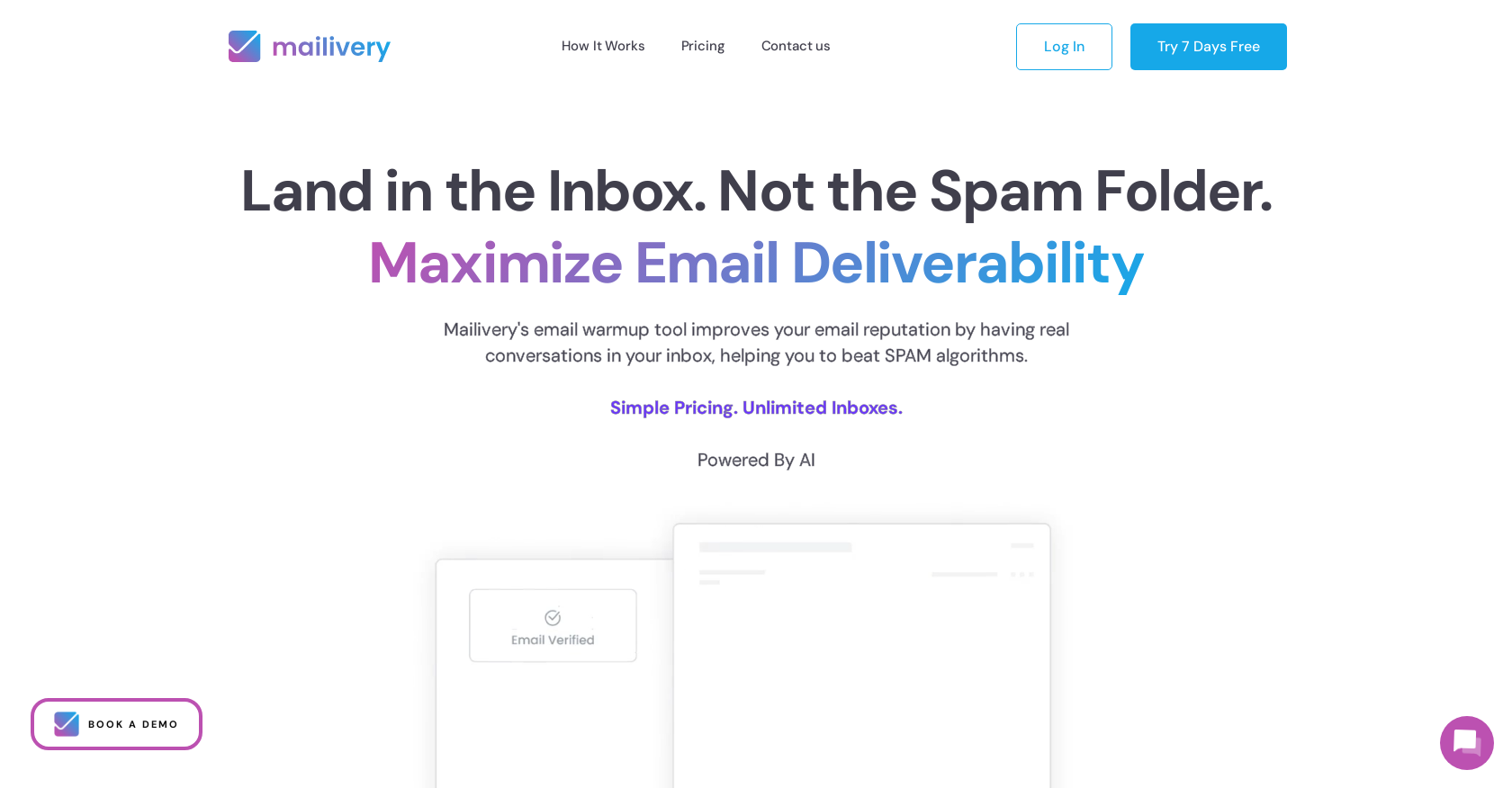 Mailivery - Screenshot showing the interface and features of this AI tool