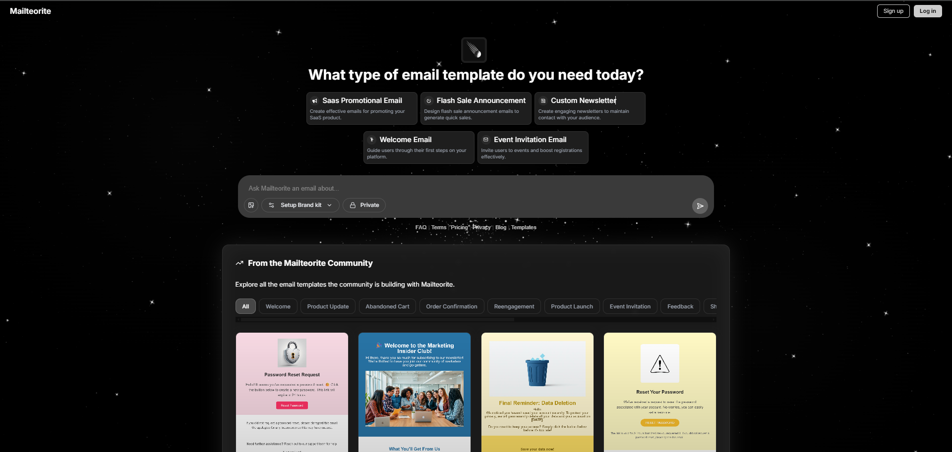 Mailteoritev2 - Screenshot showing the interface and features of this AI tool