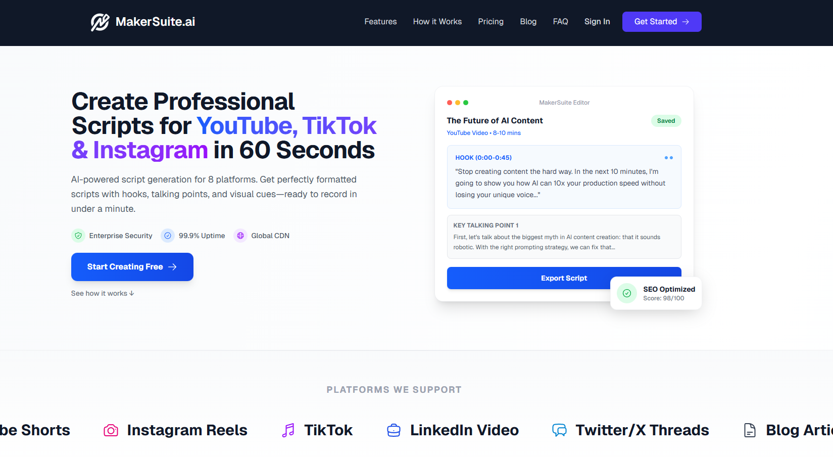 MakerSuite - Screenshot showing the interface and features of this AI tool