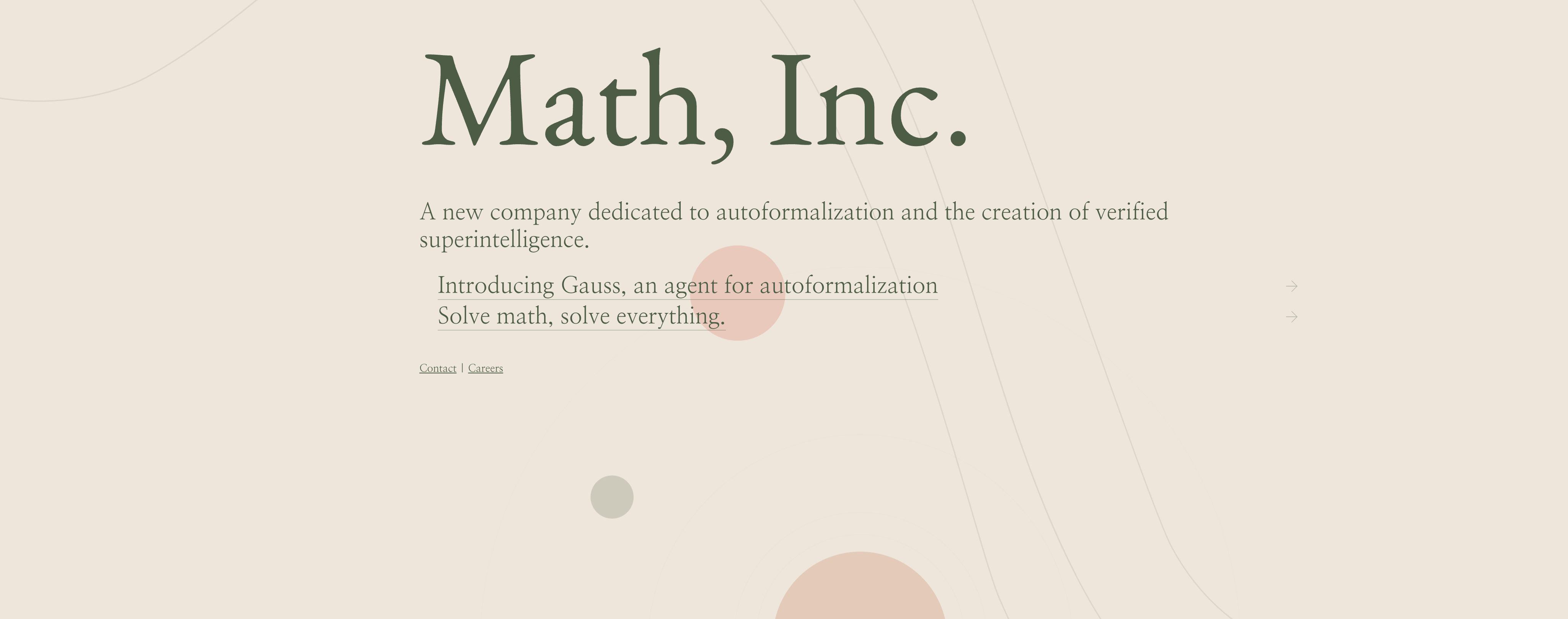 Math.inc |Gauss - Screenshot showing the interface and features of this AI tool