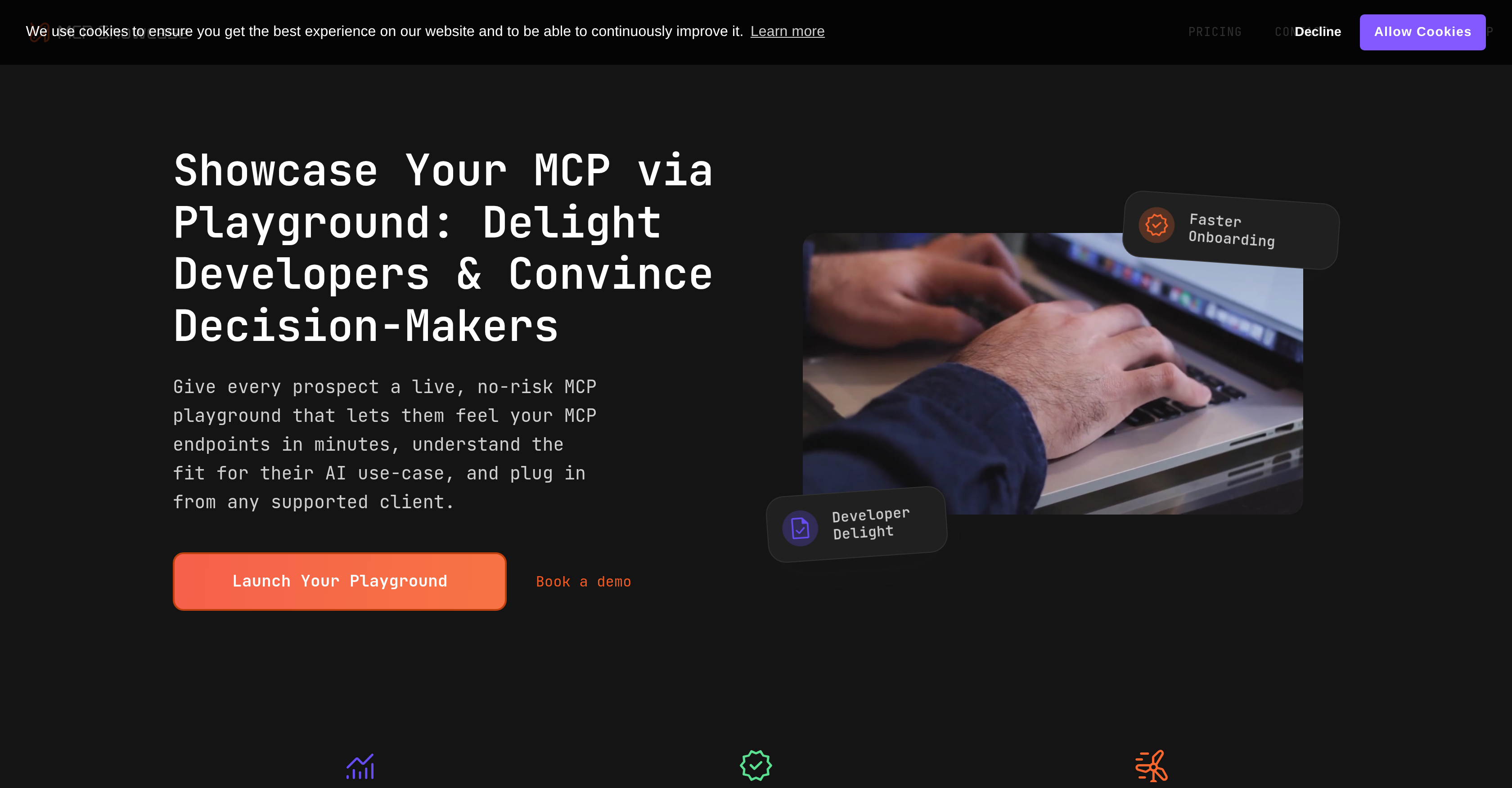 MCP Showcase - Screenshot showing the interface and features of this AI tool