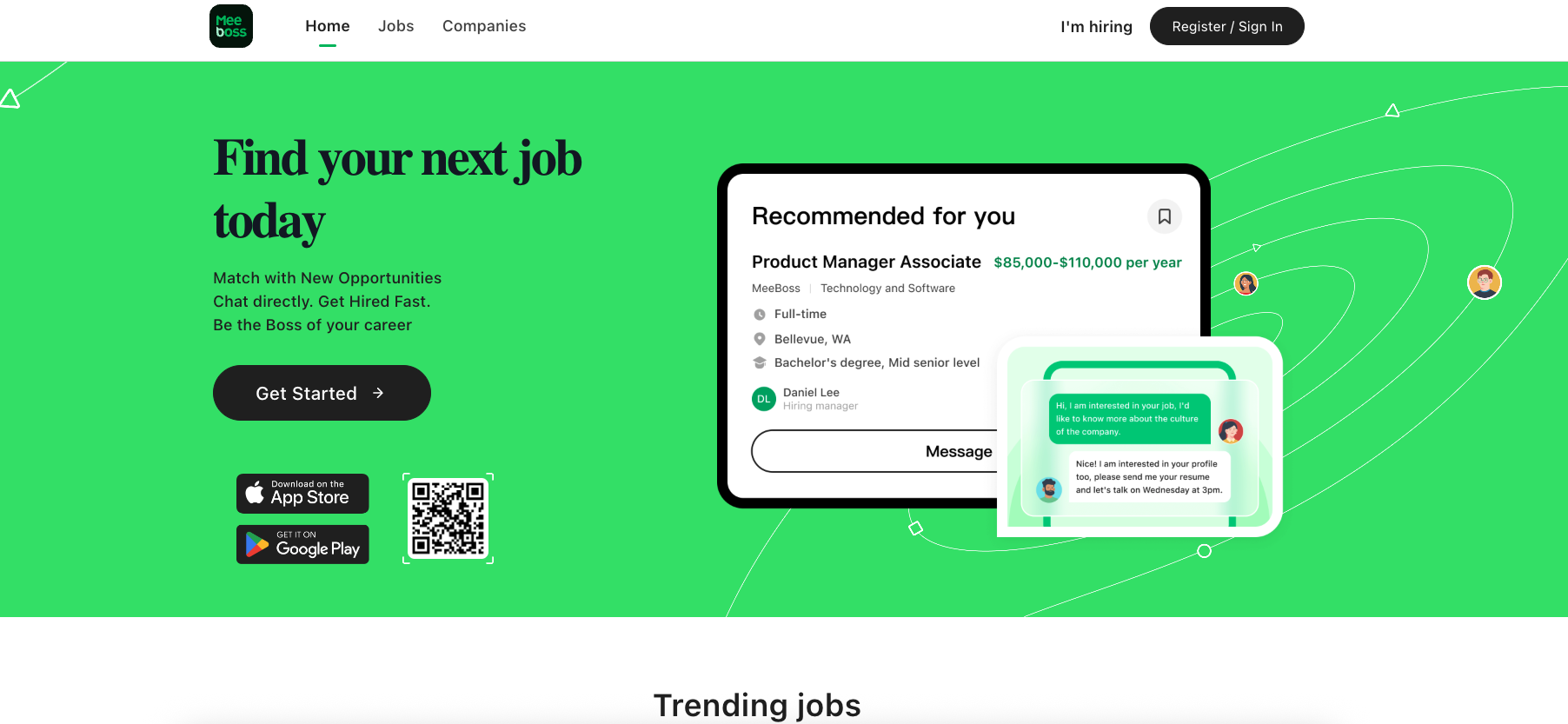 MeeBoss - Screenshot showing the interface and features of this AI tool
