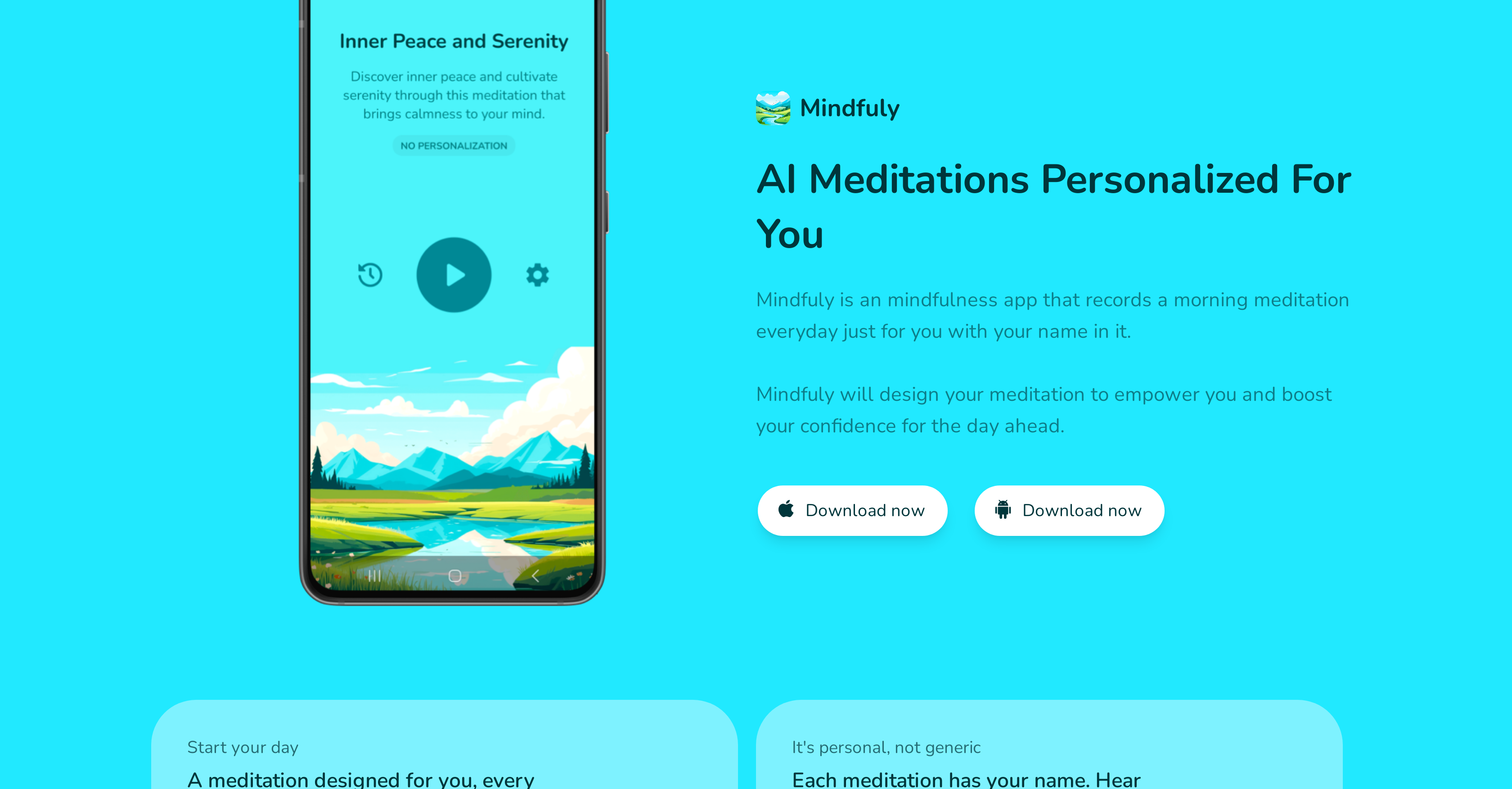 Mindfuly - Screenshot showing the interface and features of this AI tool