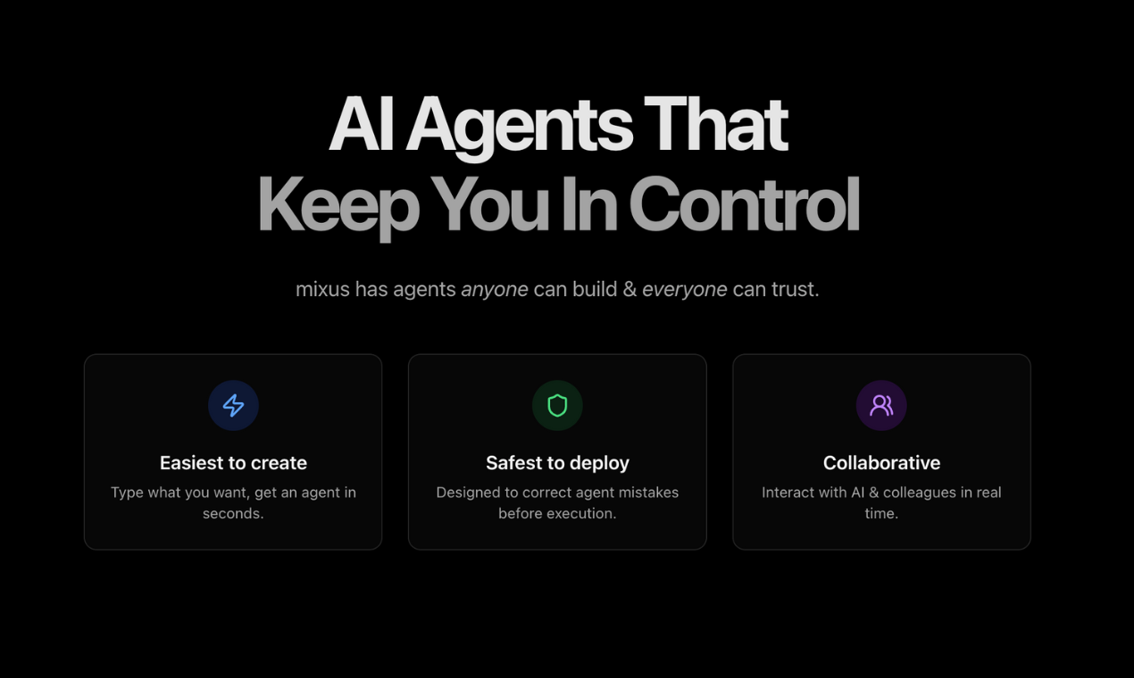 Mixusv1.1 - Screenshot showing the interface and features of this AI tool