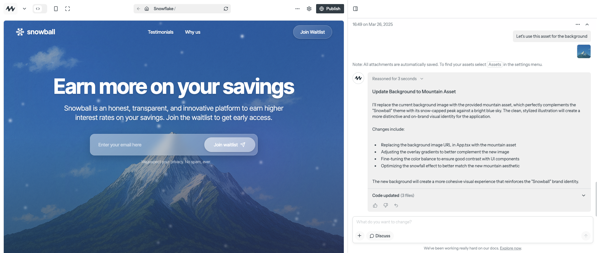 Mocha - Screenshot showing the interface and features of this AI tool