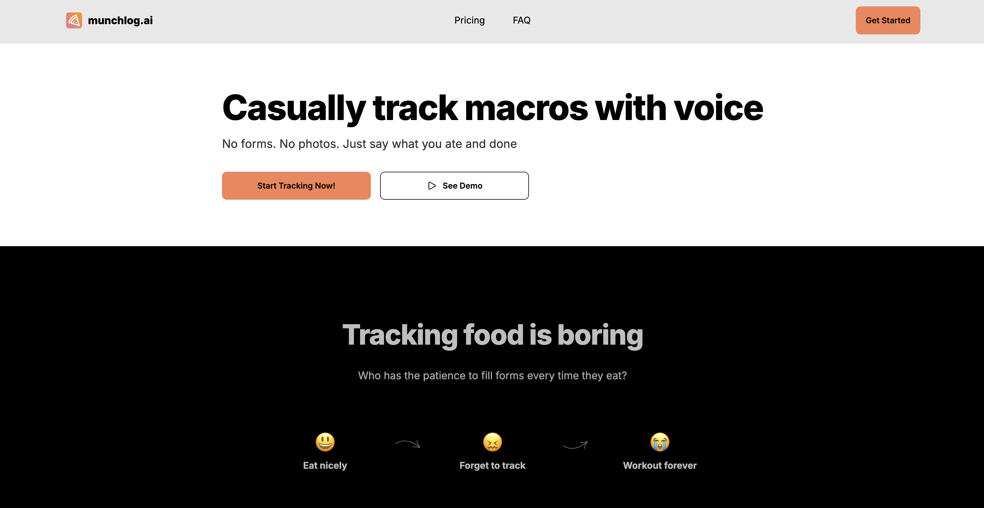 Munchlog AI - Screenshot showing the interface and features of this AI tool