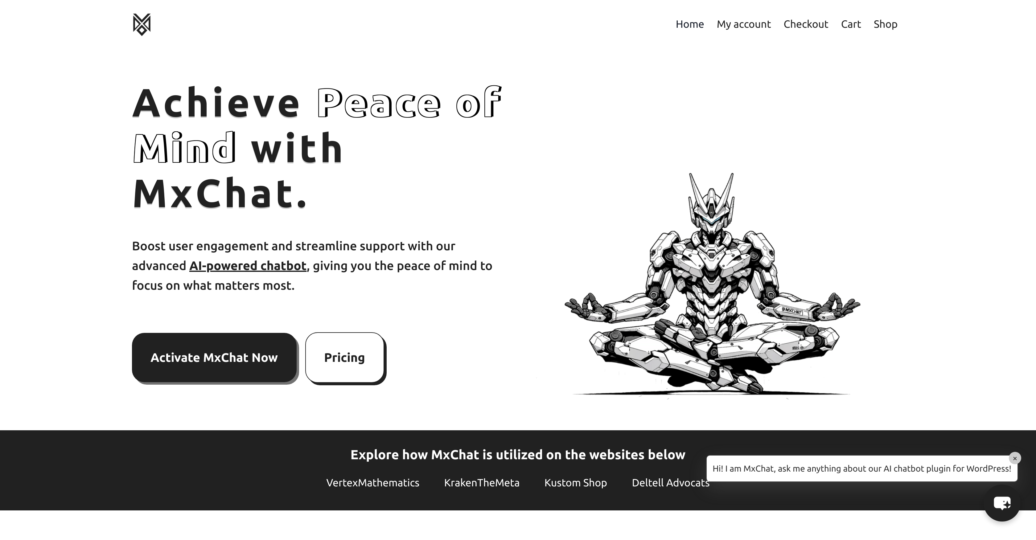 MxChat - Screenshot showing the interface and features of this AI tool