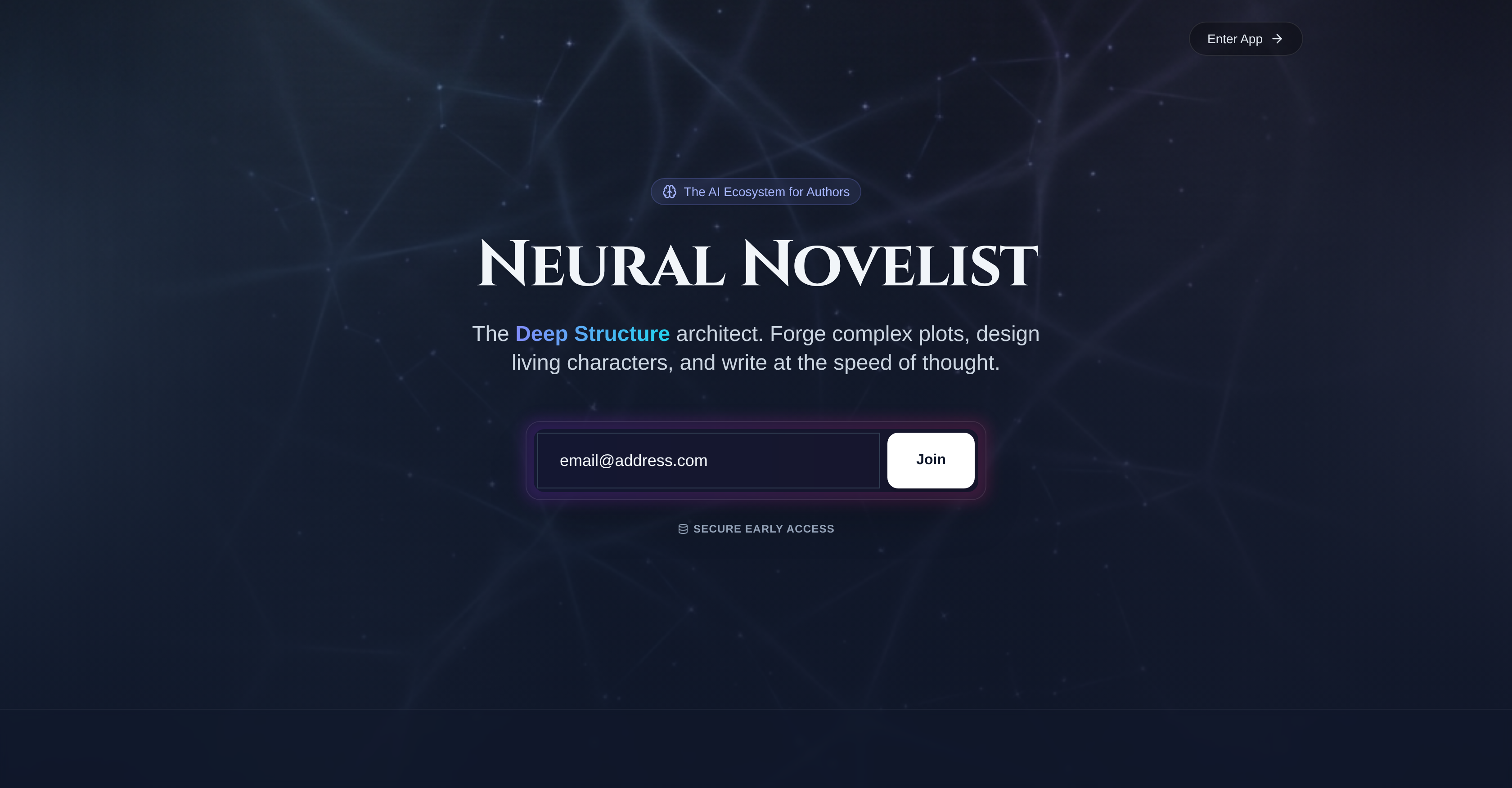 Neural Novelist - Screenshot showing the interface and features of this AI tool