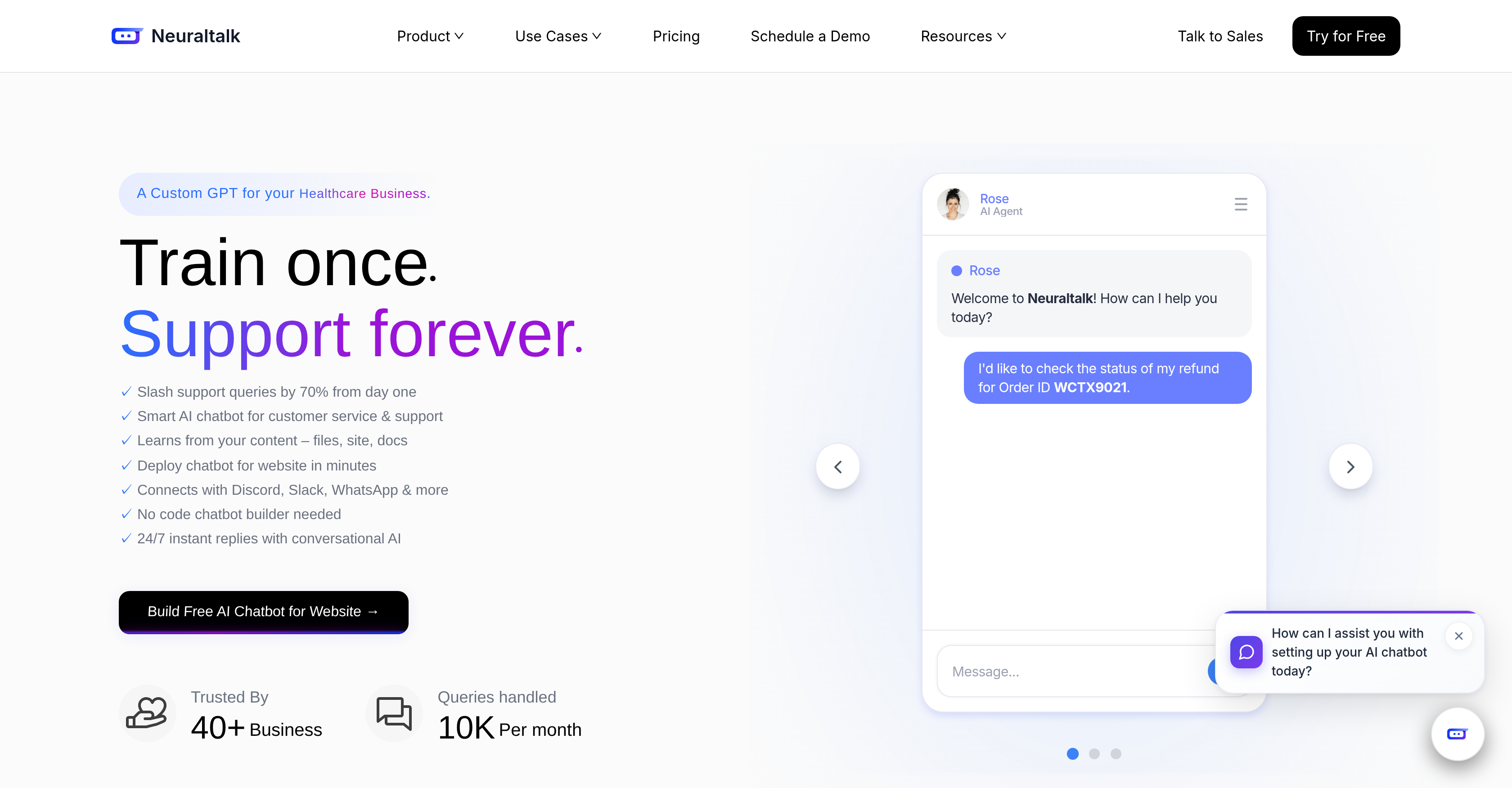 NeuralTalk AI - Screenshot showing the interface and features of this AI tool