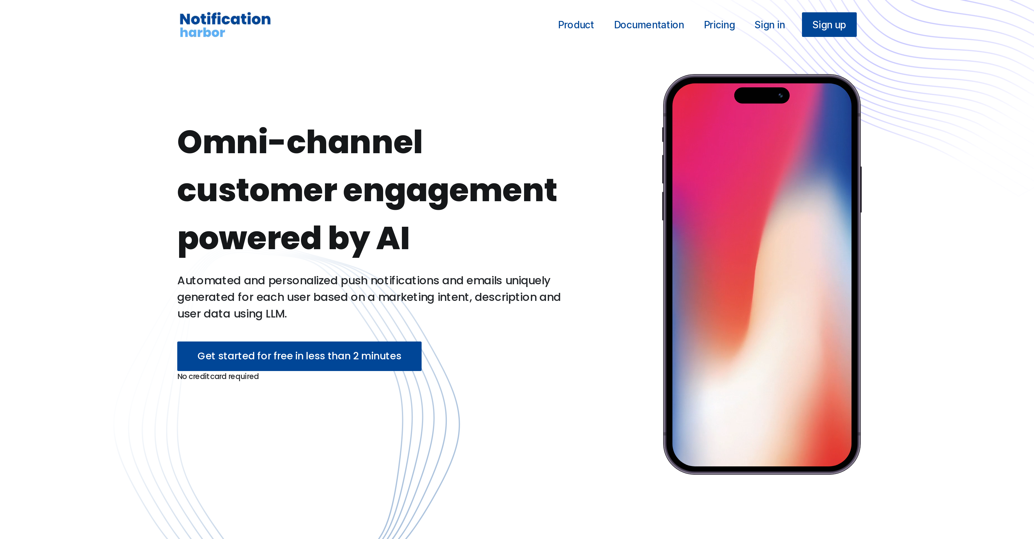 Notification Harbor - Screenshot showing the interface and features of this AI tool