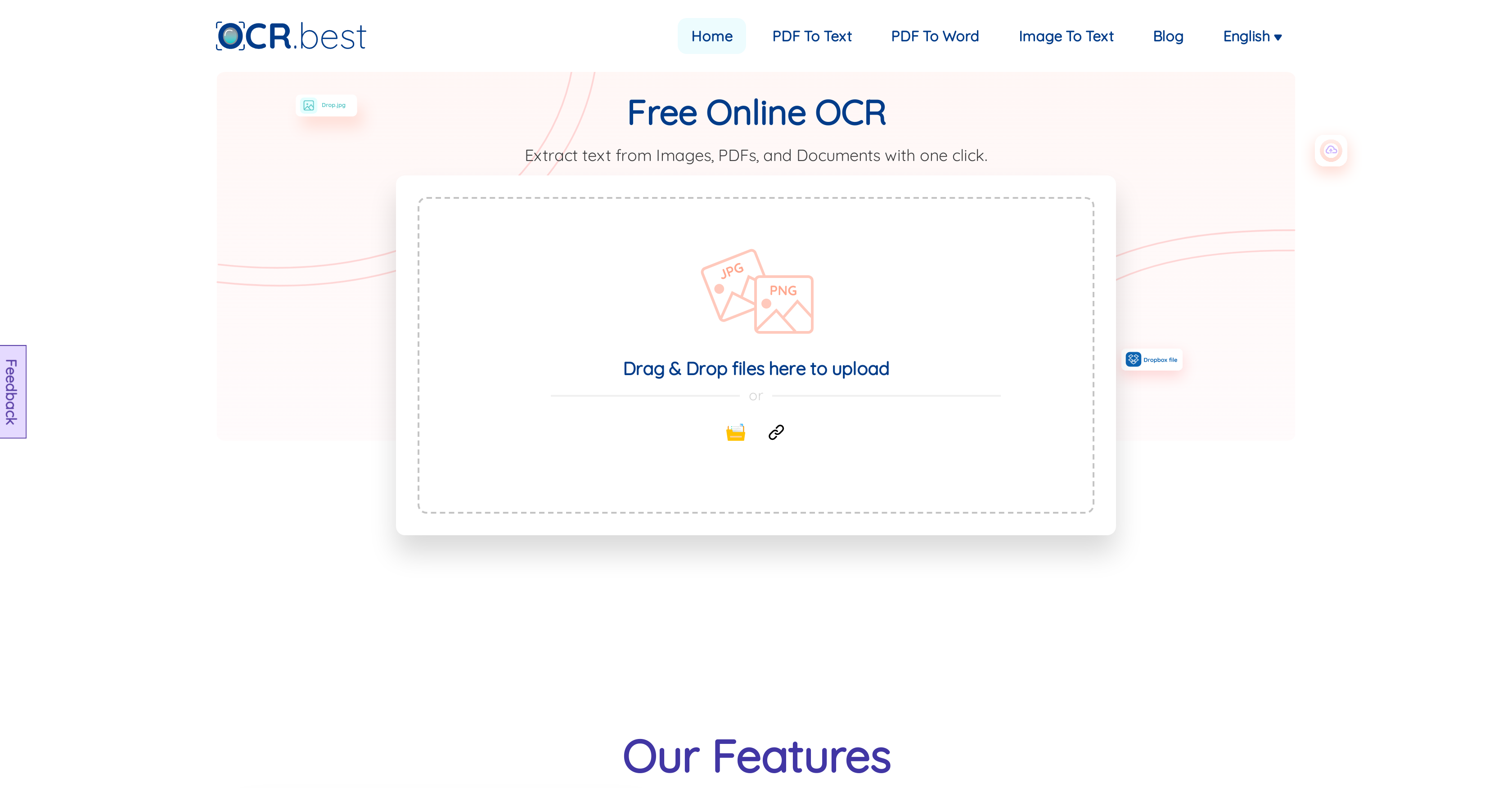 OCR Best - Screenshot showing the interface and features of this AI tool