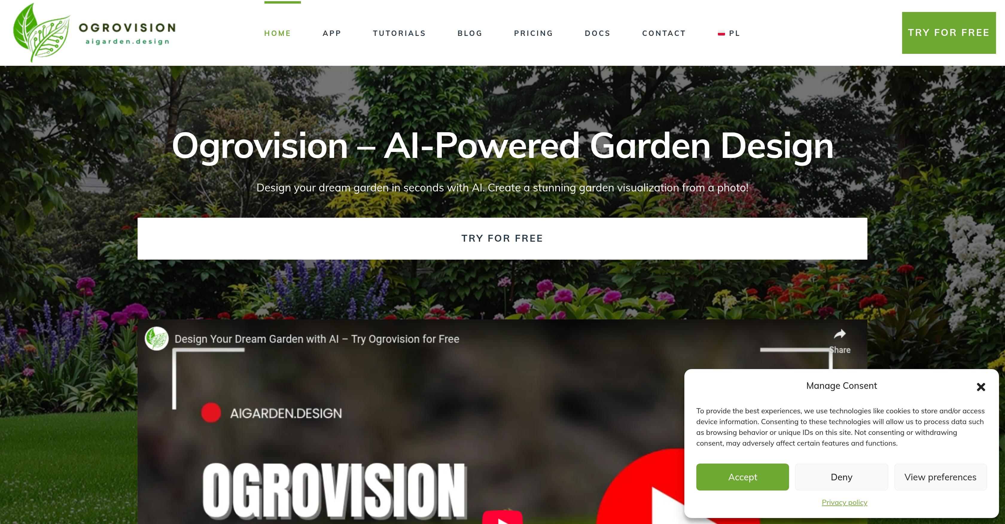 Ogrovision - Screenshot showing the interface and features of this AI tool