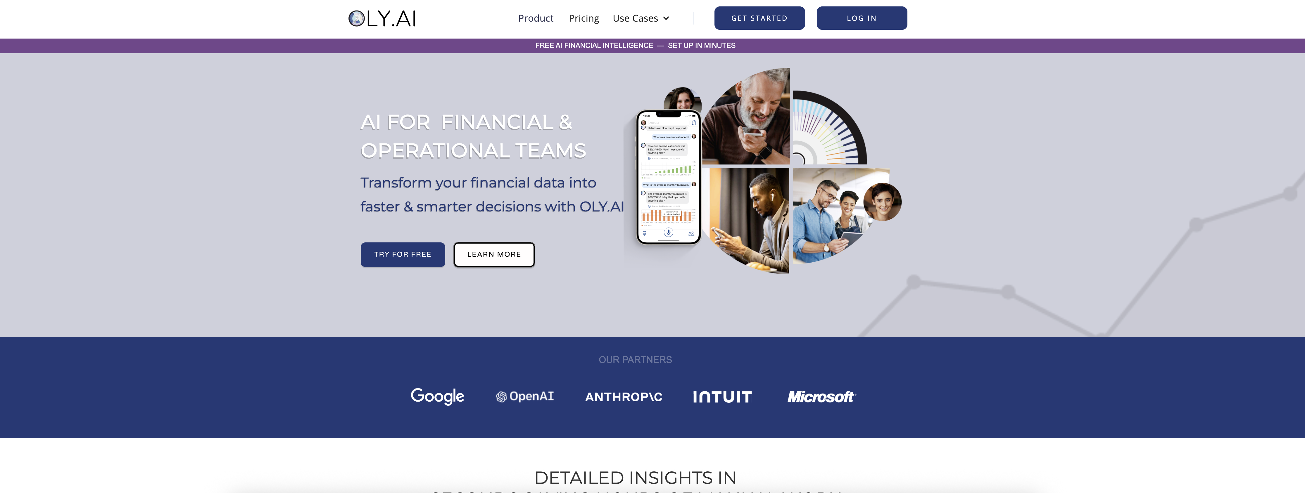 Oly AI - Screenshot showing the interface and features of this AI tool