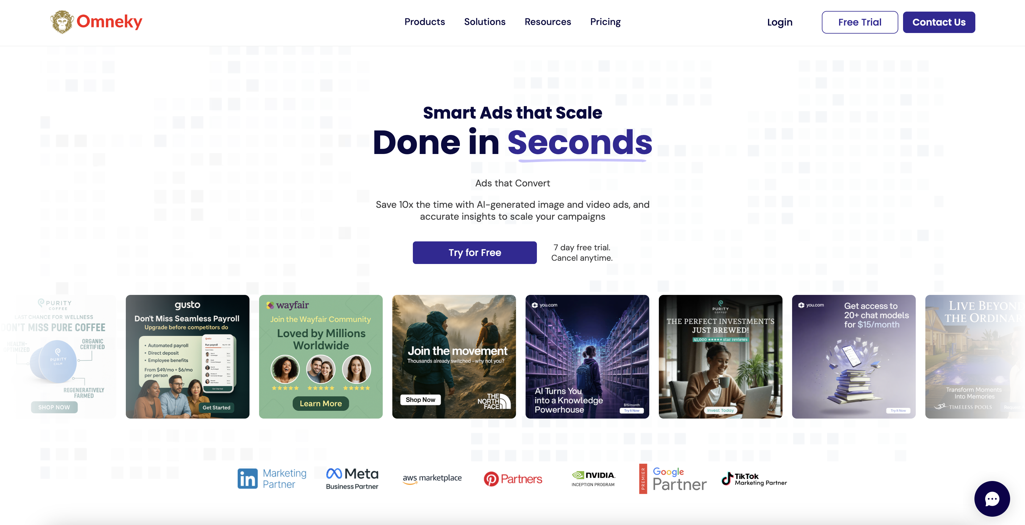 Omneky - Screenshot showing the interface and features of this AI tool