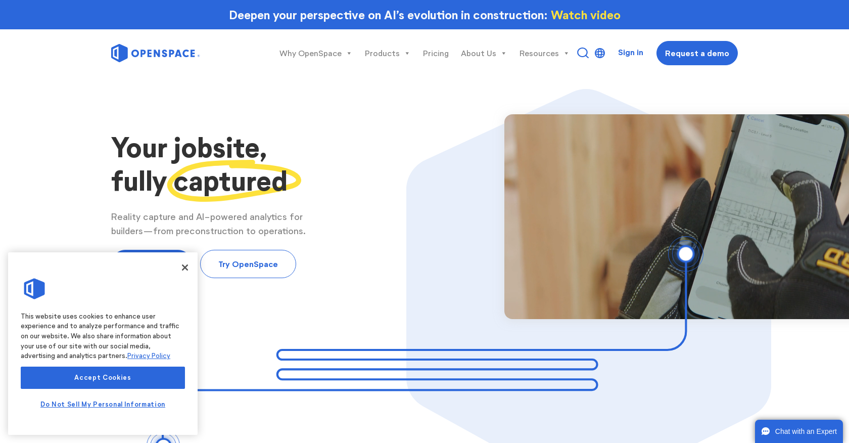 OpenSpace - Screenshot showing the interface and features of this AI tool