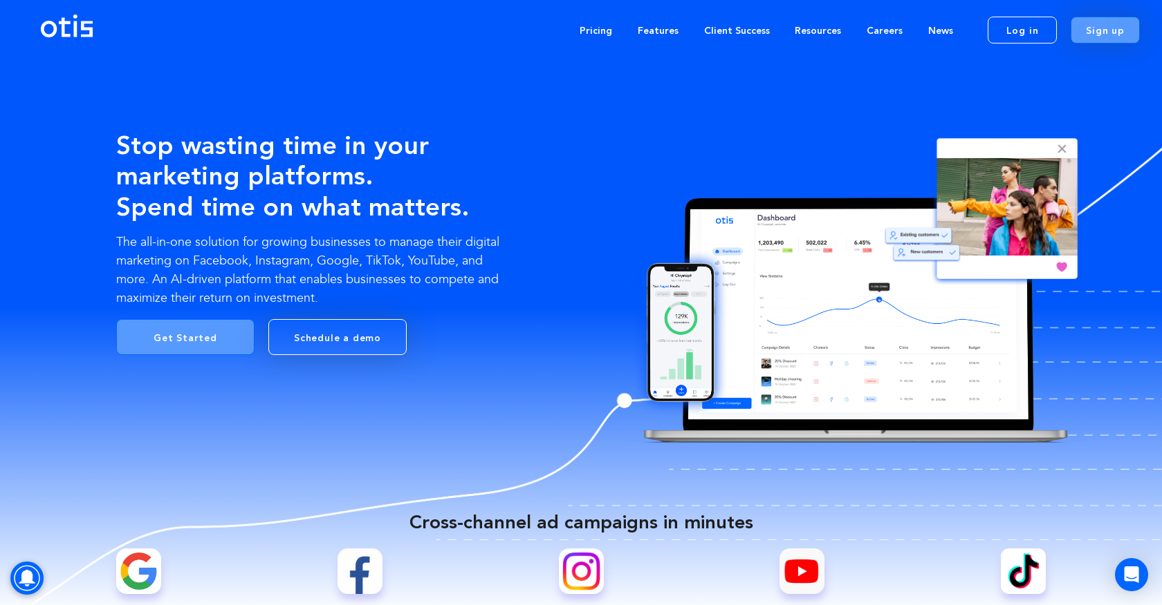 OtisAI - Screenshot showing the interface and features of this AI tool