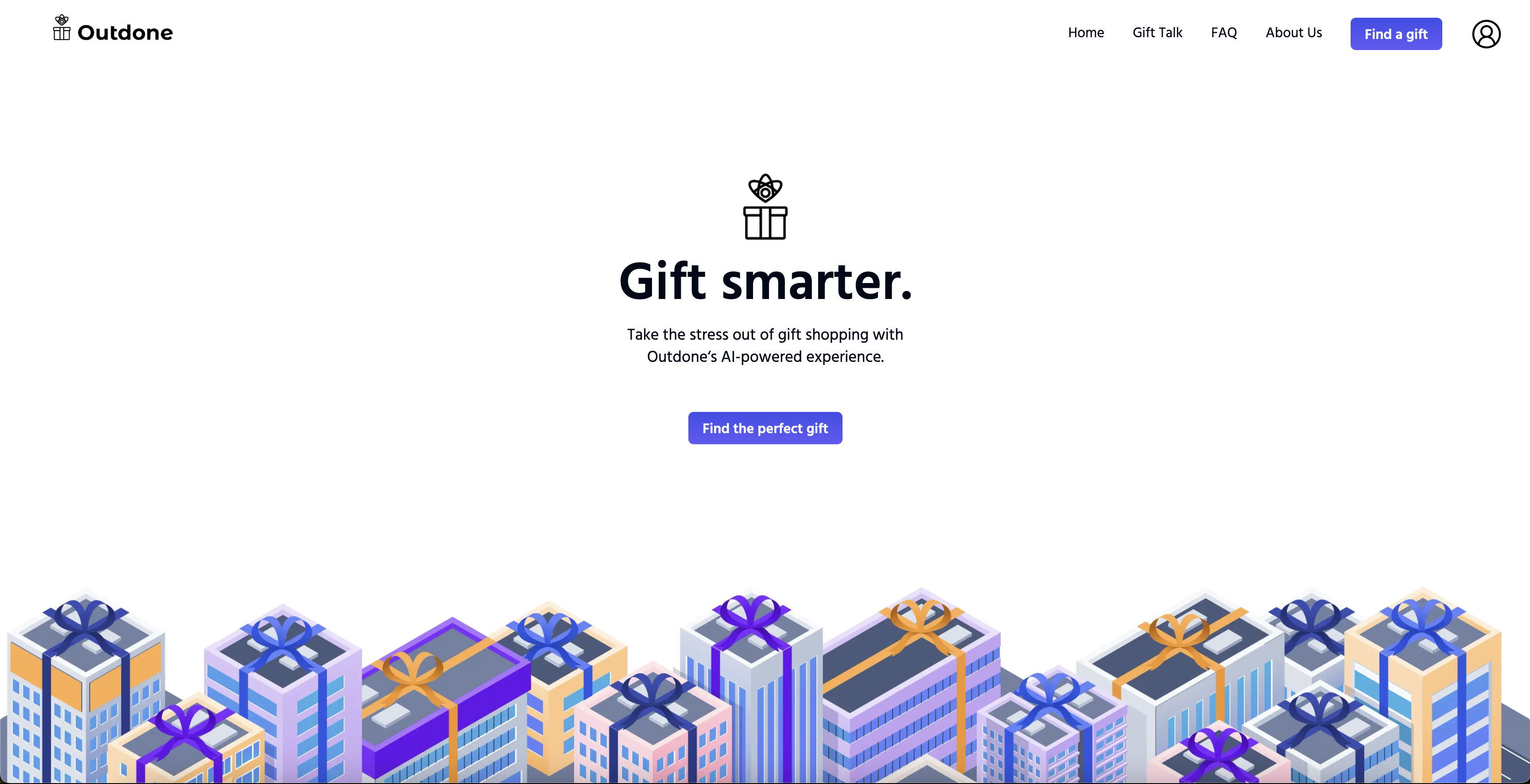 Outdone - Screenshot showing the interface and features of this AI tool