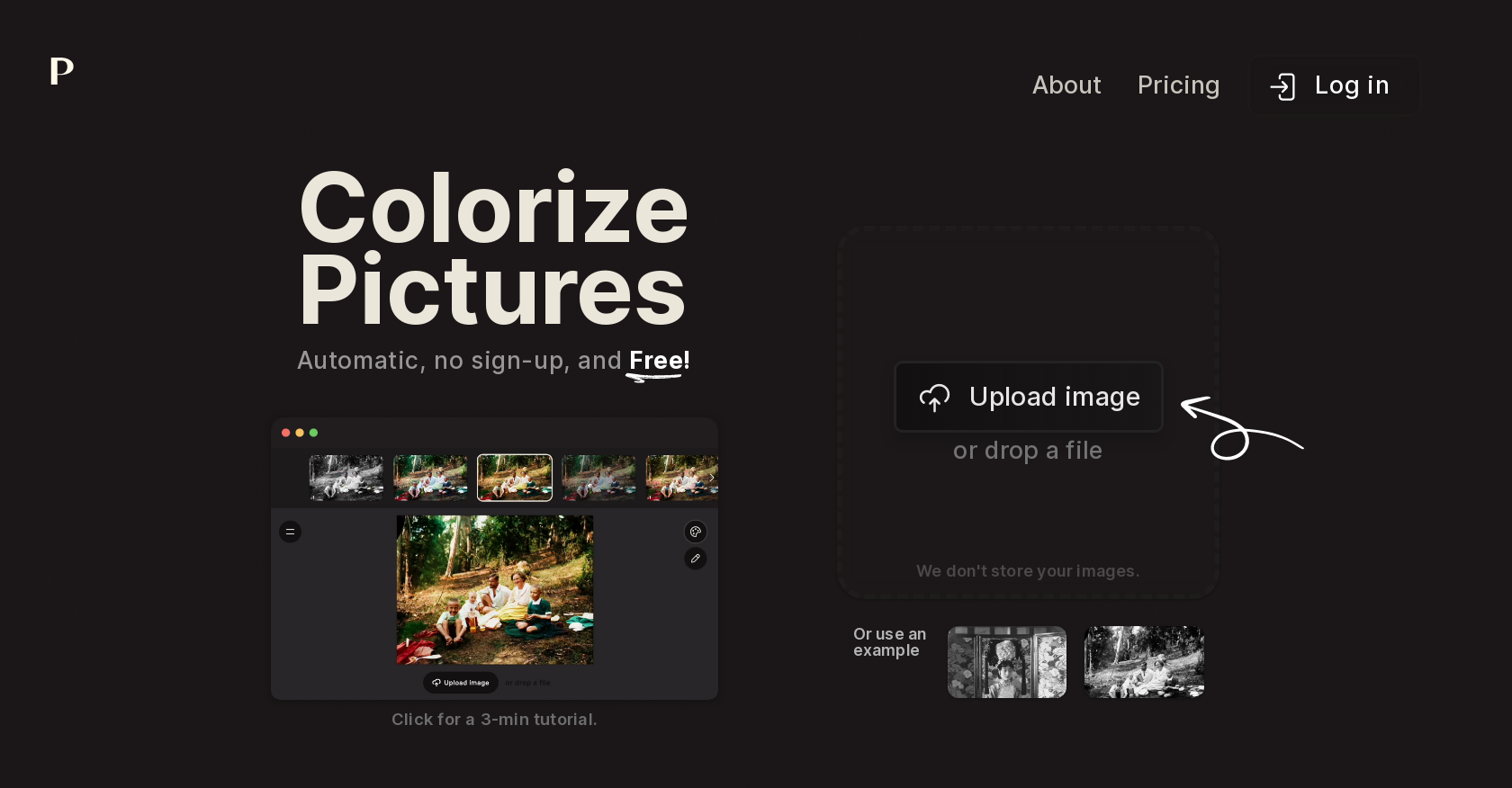 Palette - Screenshot showing the interface and features of this AI tool