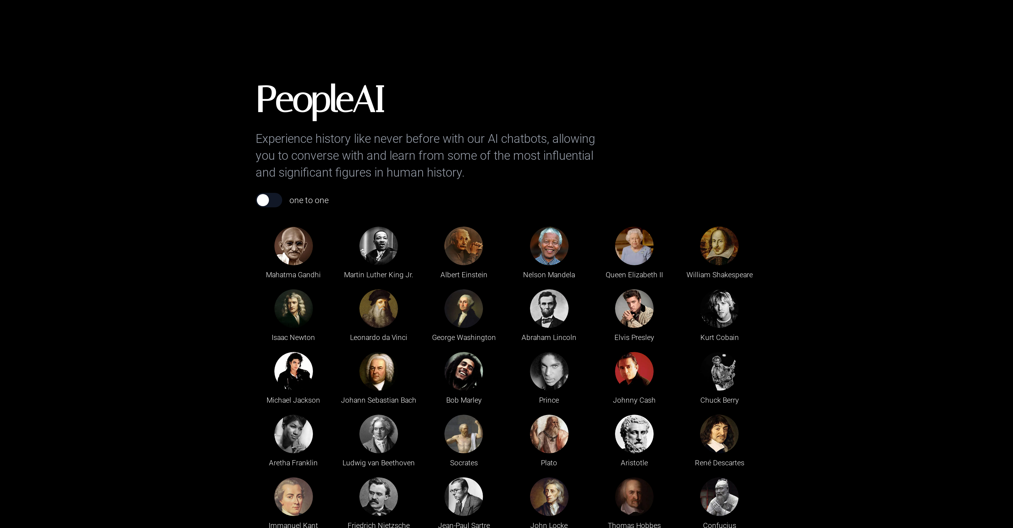 PeopleAI - Screenshot showing the interface and features of this AI tool