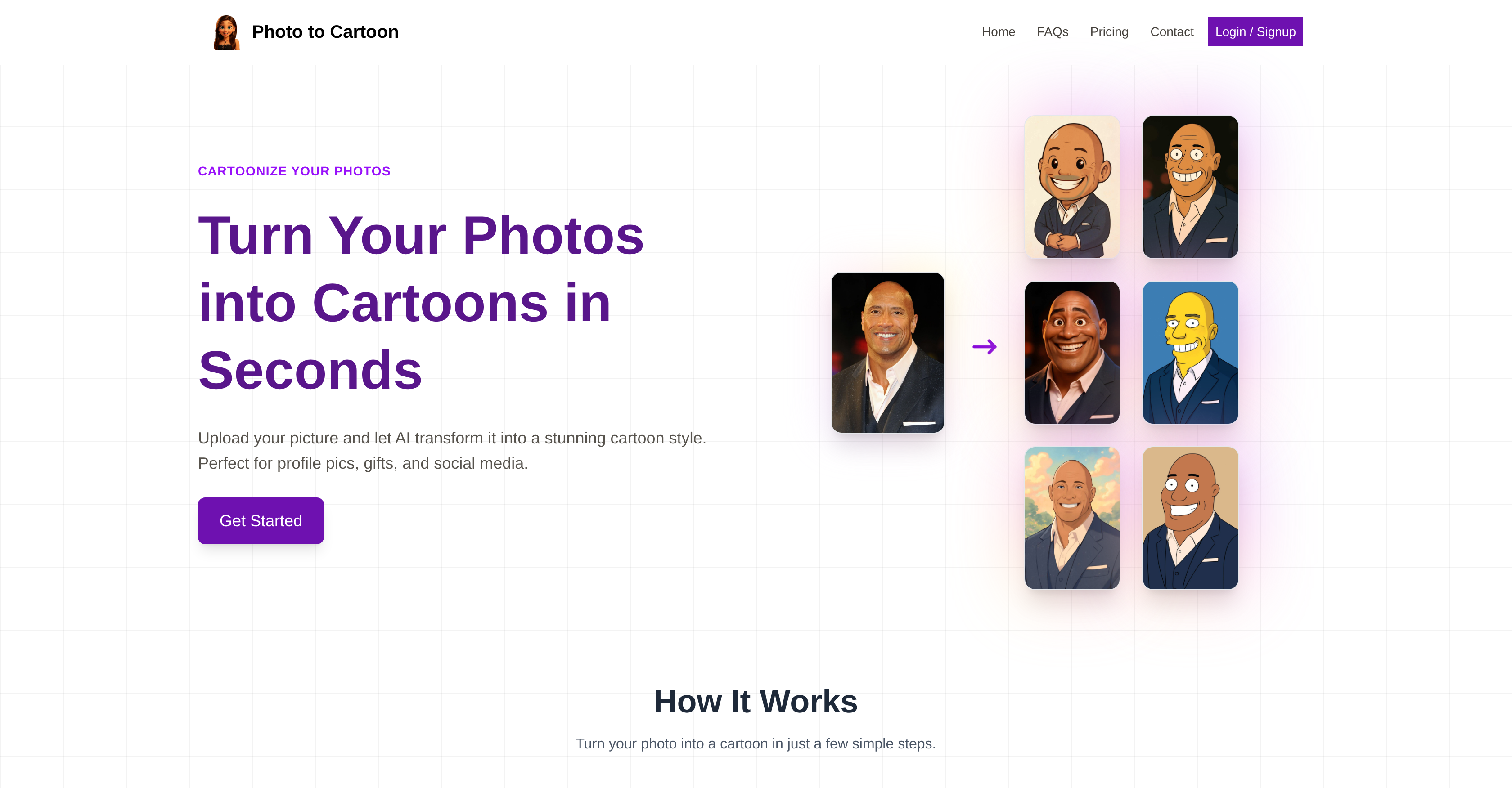 Photo to Cartoon.co - Screenshot showing the interface and features of this AI tool