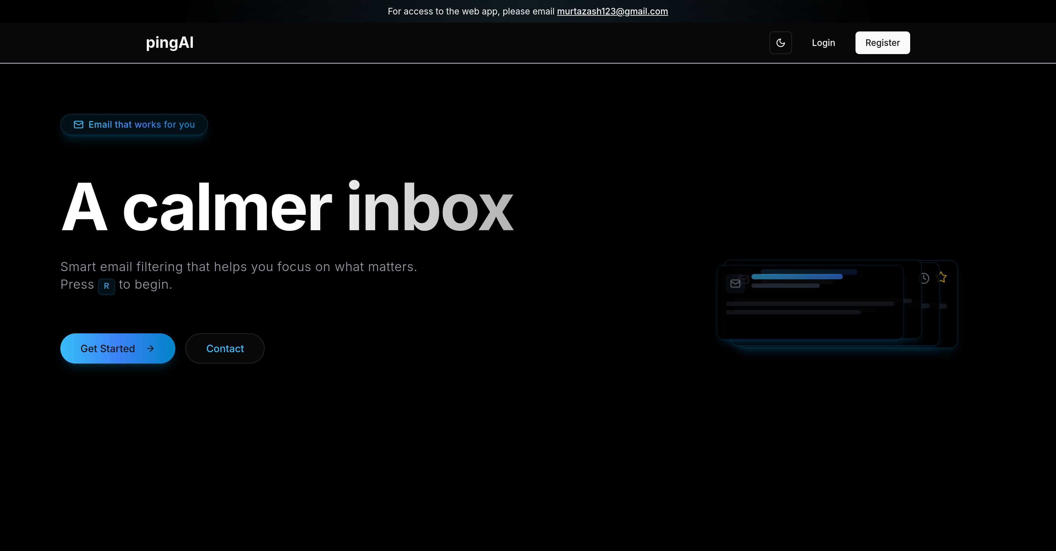 Pingg - Screenshot showing the interface and features of this AI tool