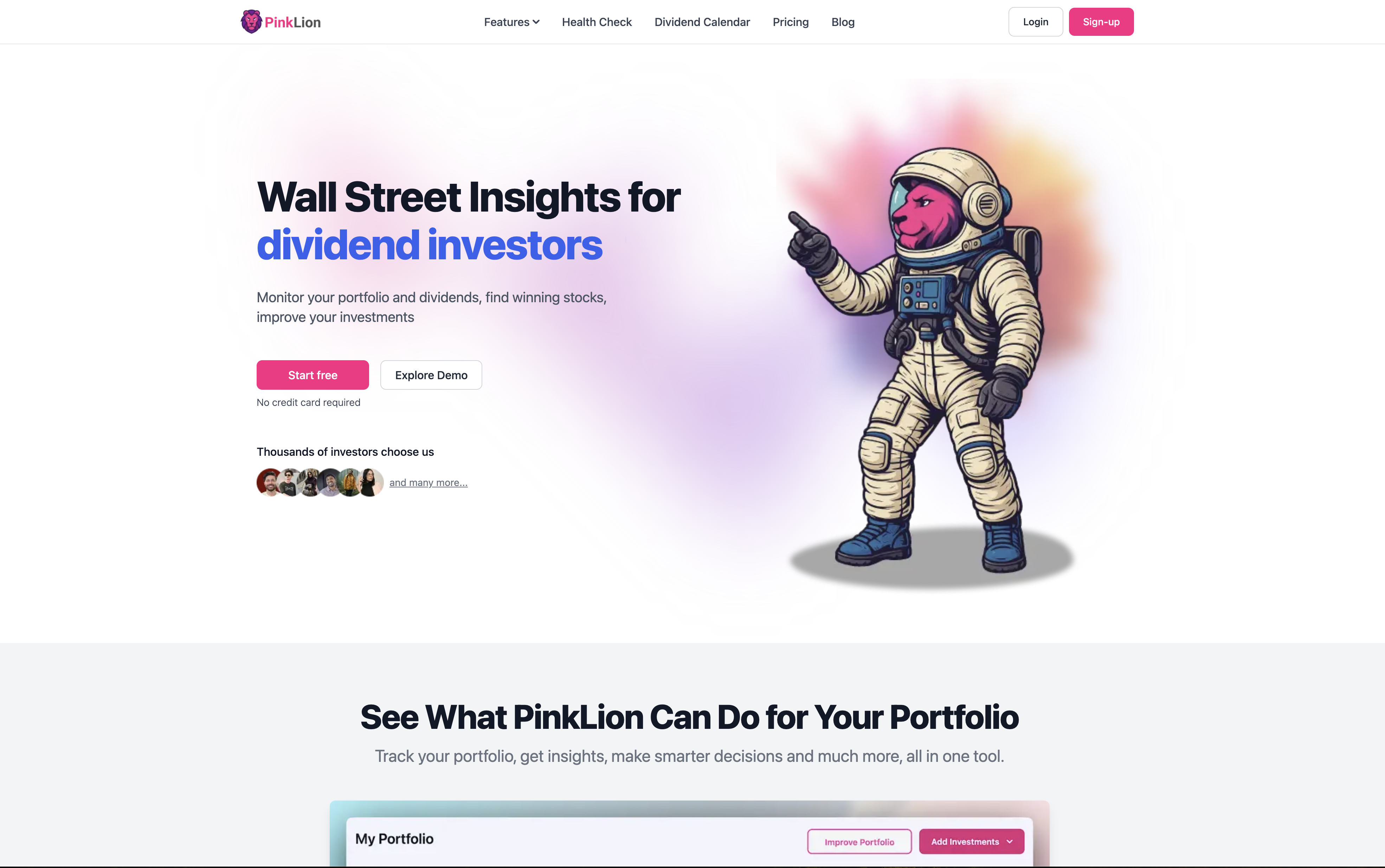 PinkLion - Screenshot showing the interface and features of this AI tool