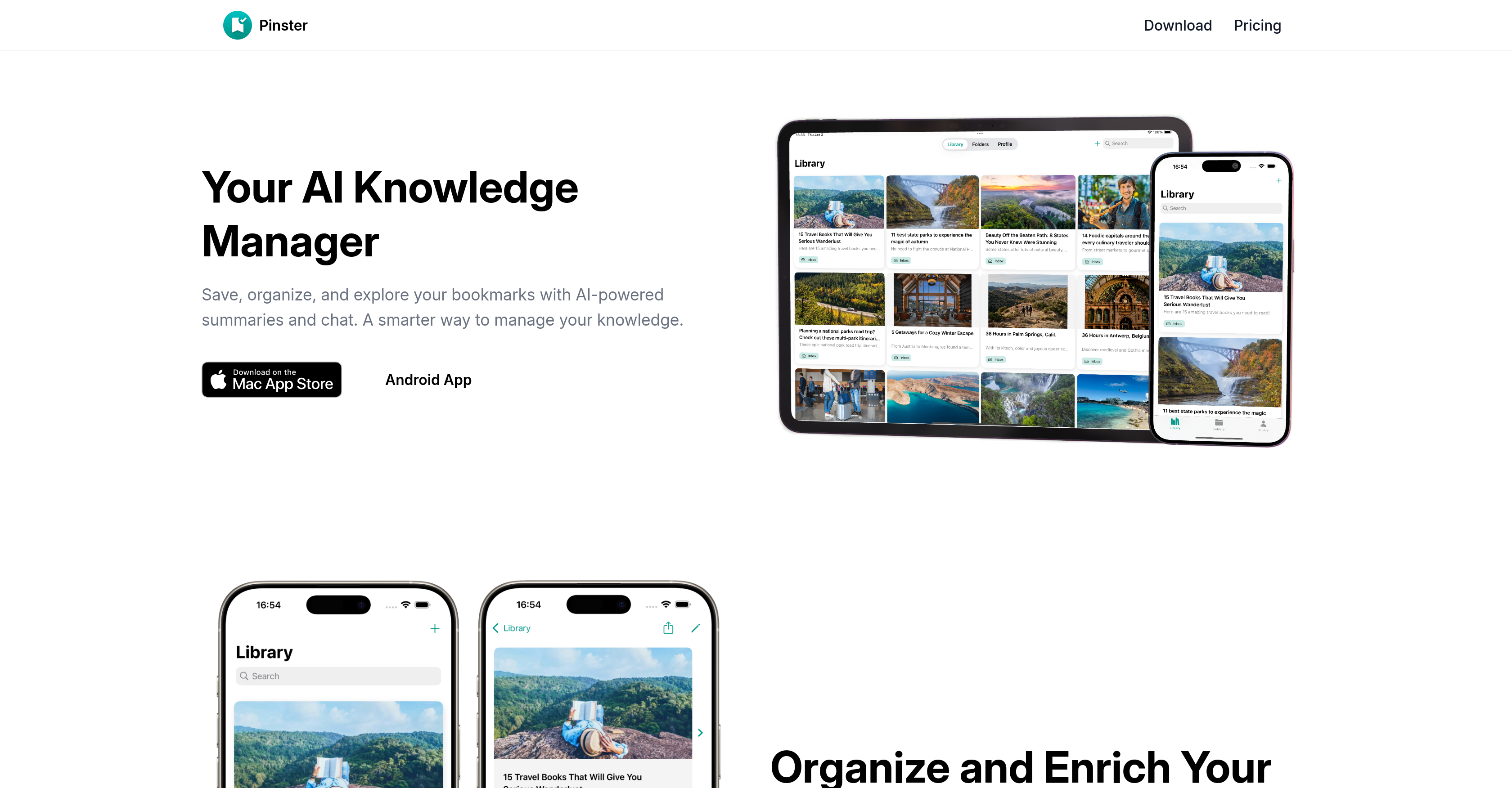 Pinster AI - Screenshot showing the interface and features of this AI tool