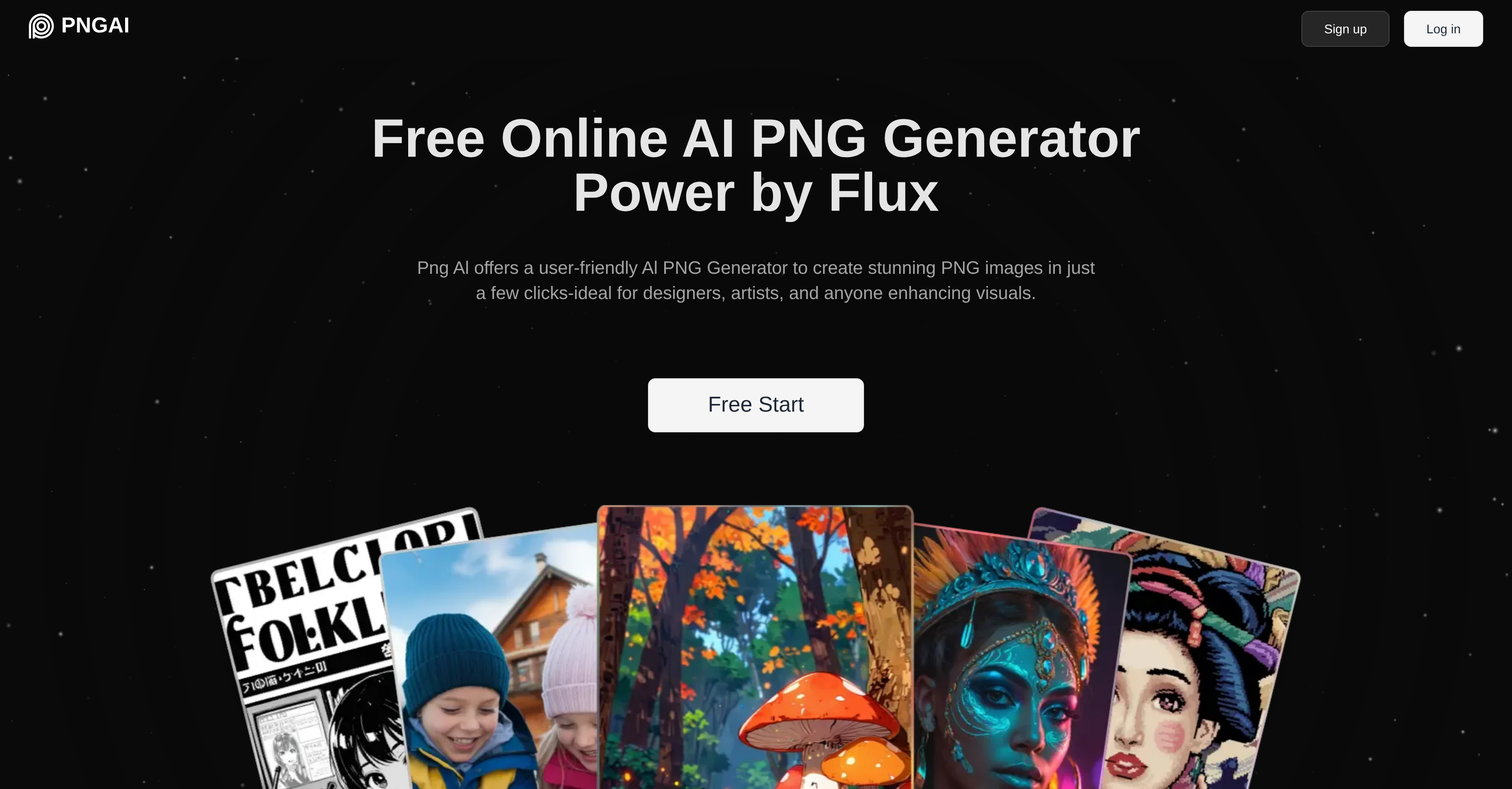PNG AI - Screenshot showing the interface and features of this AI tool