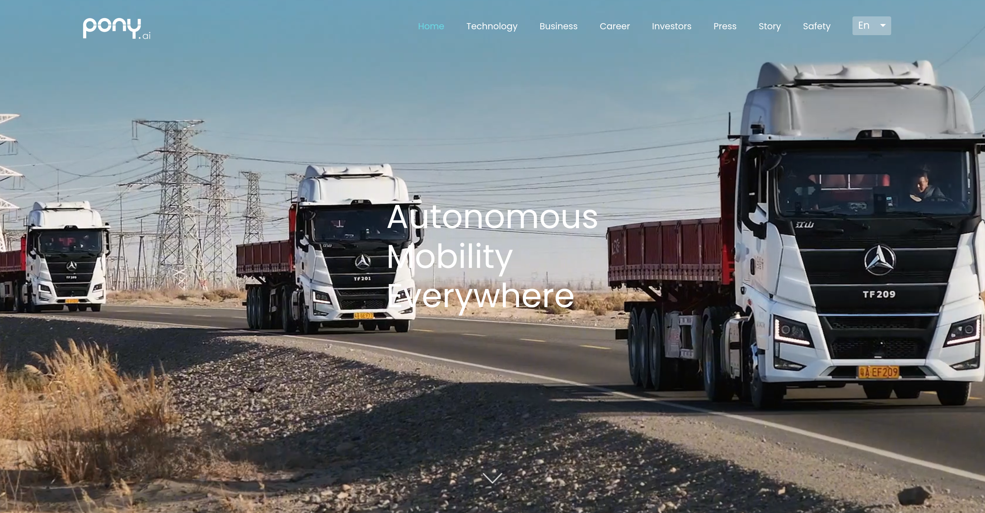 Pony.ai - Screenshot showing the interface and features of this AI tool