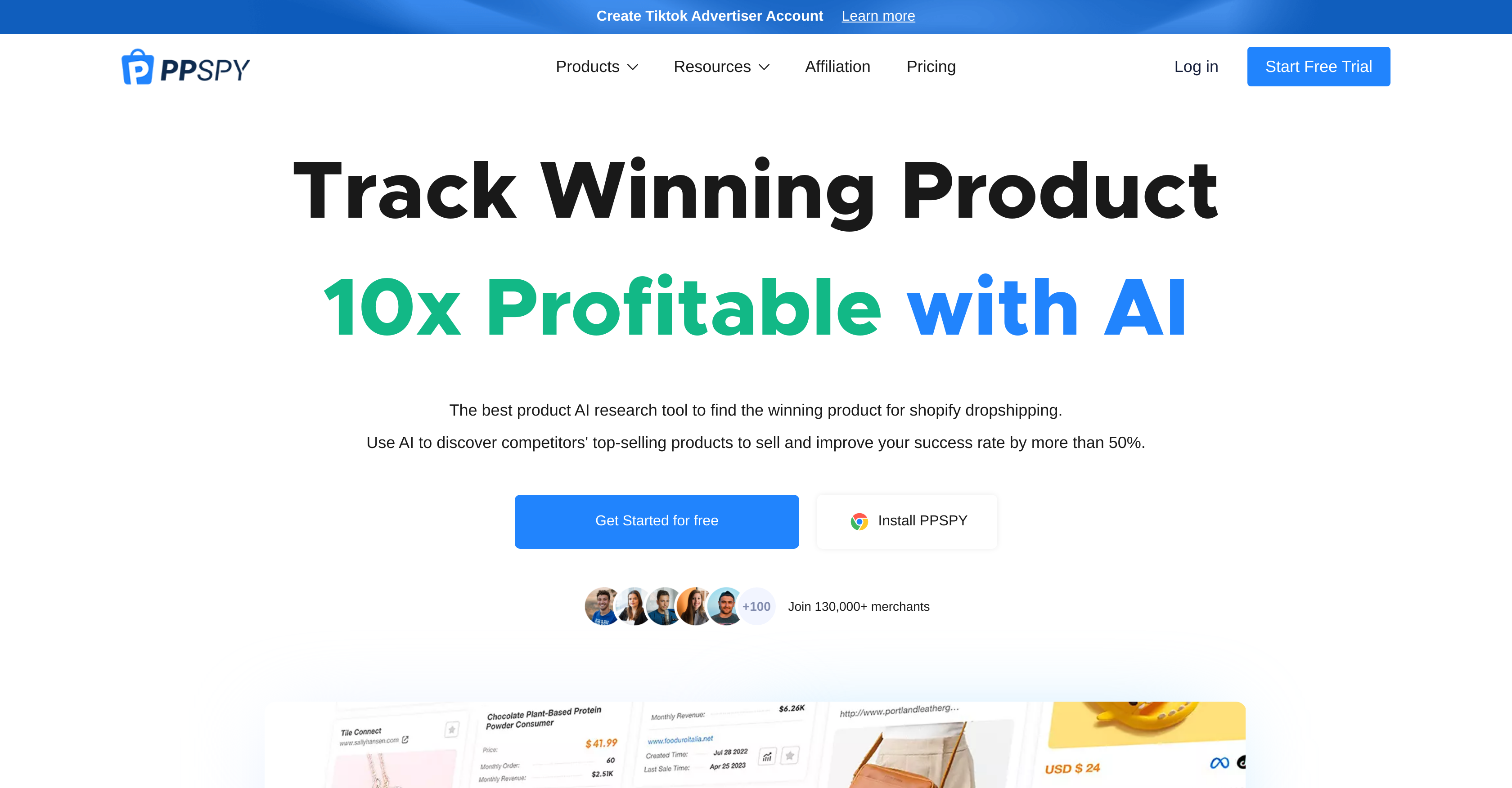 PPSPY - Screenshot showing the interface and features of this AI tool