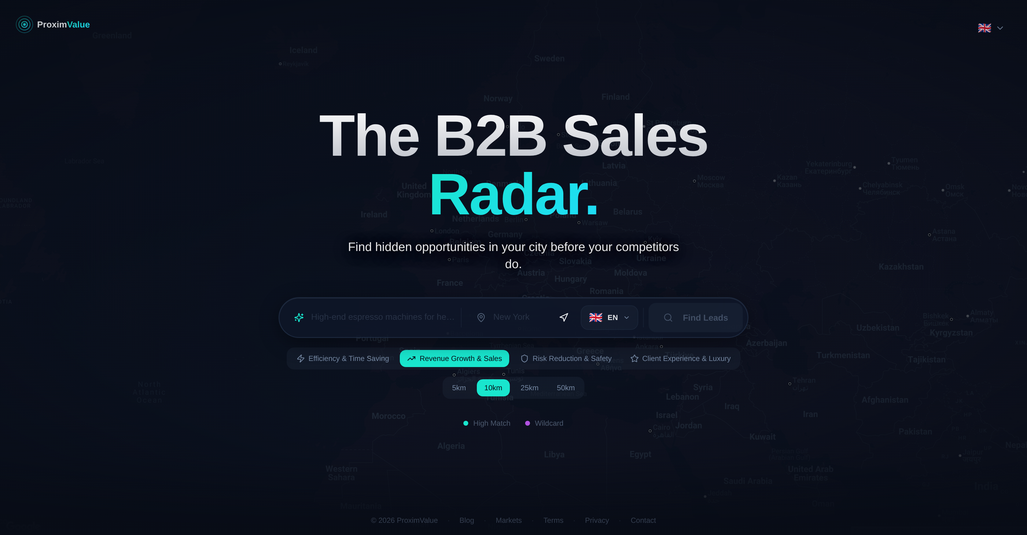 ProximValue - Screenshot showing the interface and features of this AI tool