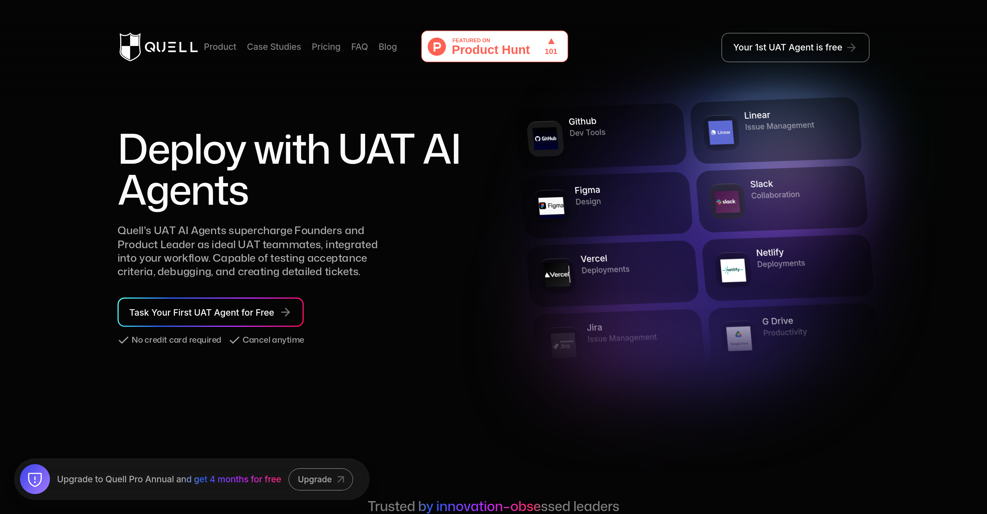 Quell - Screenshot showing the interface and features of this AI tool