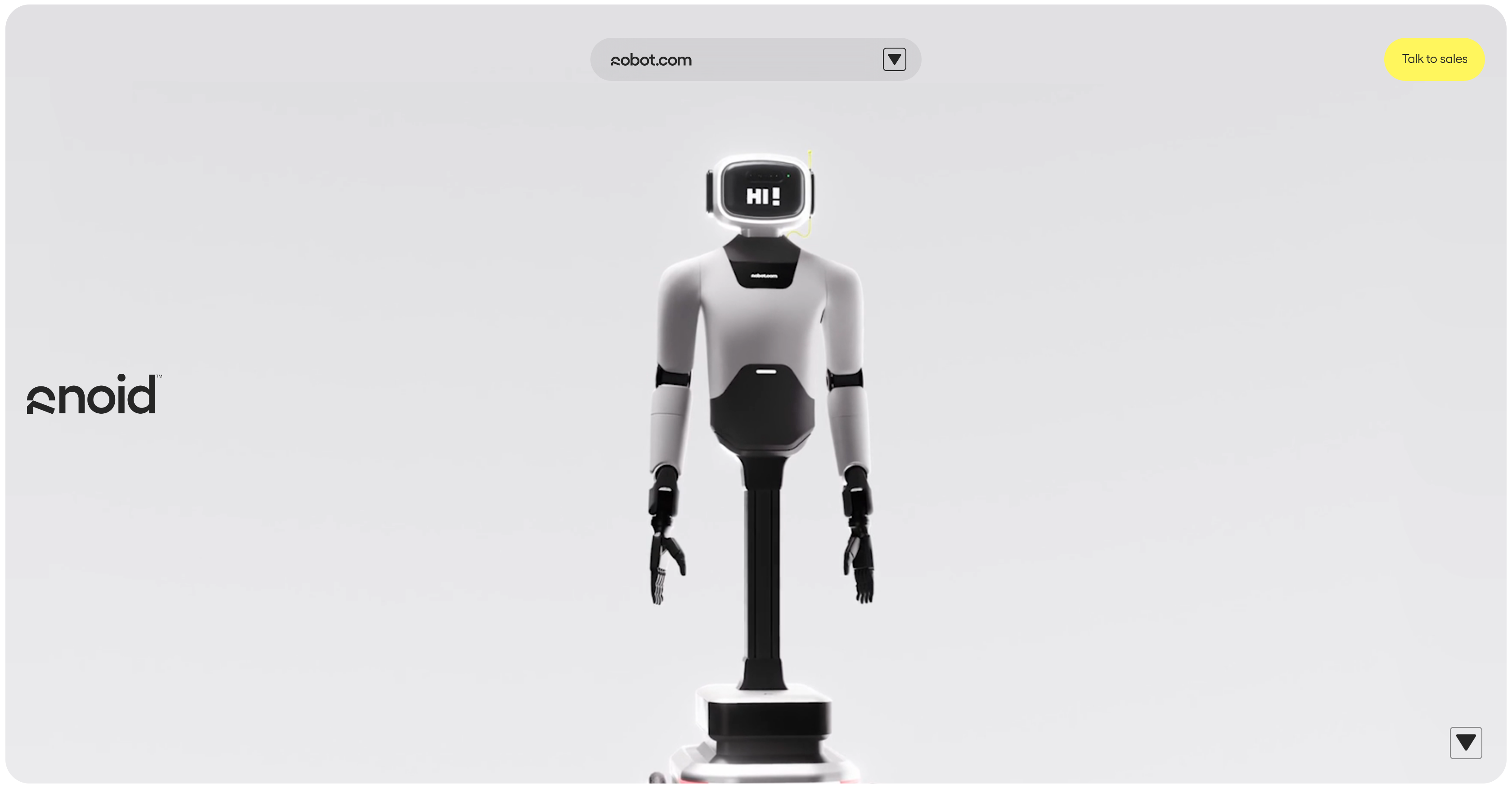 R Noid | Robot.com - Screenshot showing the interface and features of this AI tool