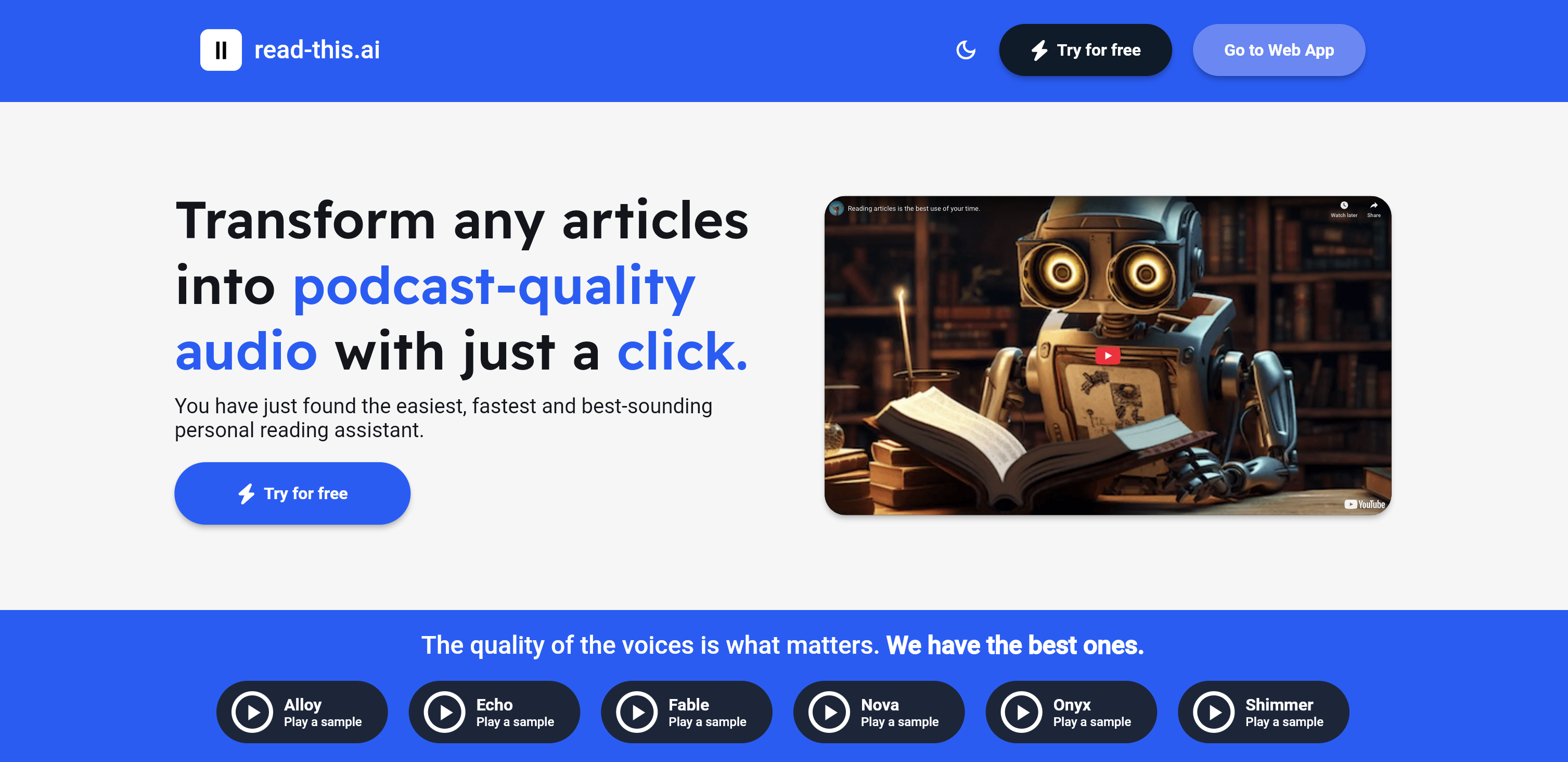 Read-this.aiv1.3.6 - Screenshot showing the interface and features of this AI tool