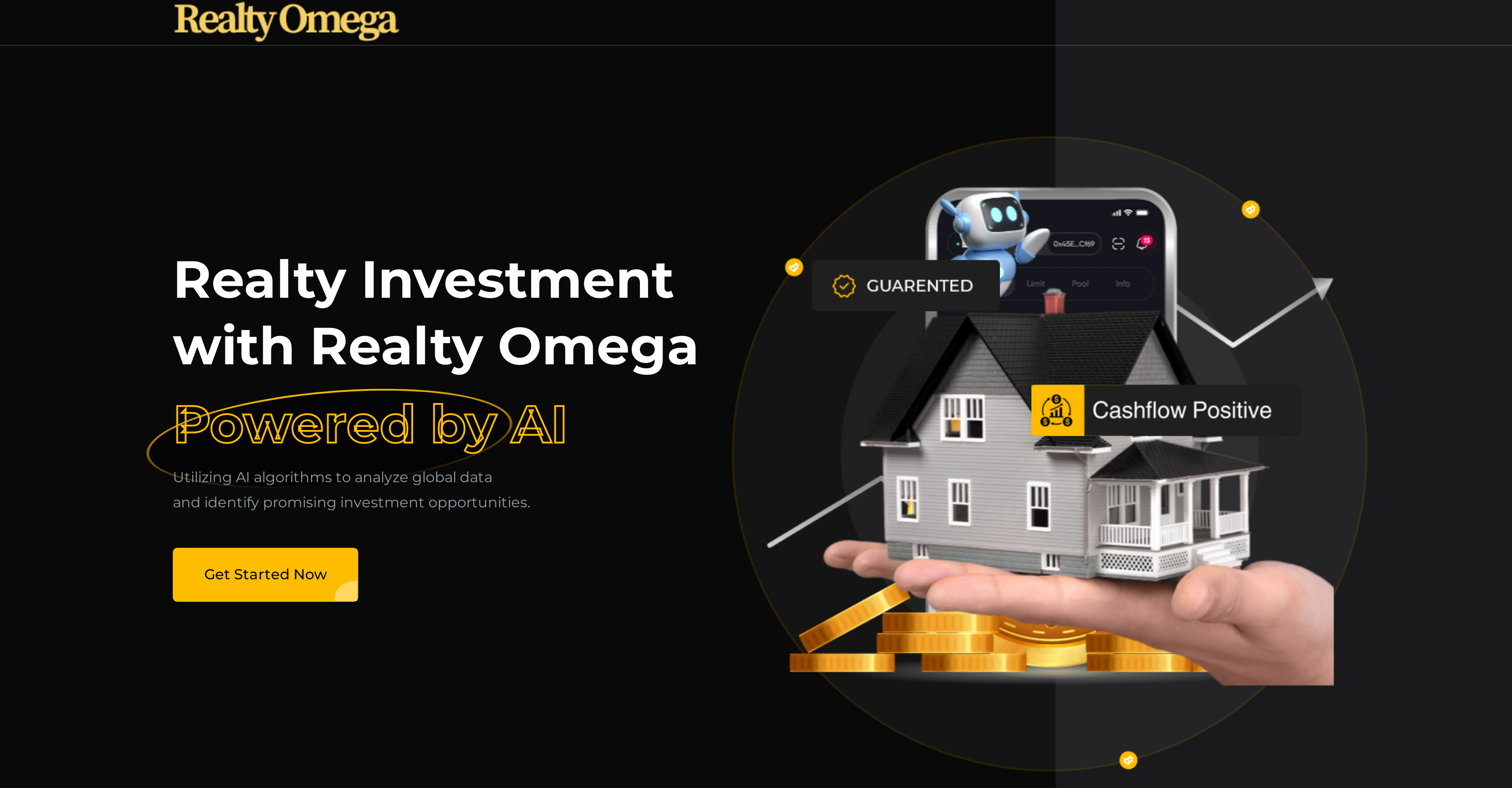 RealtyOmega - Screenshot showing the interface and features of this AI tool