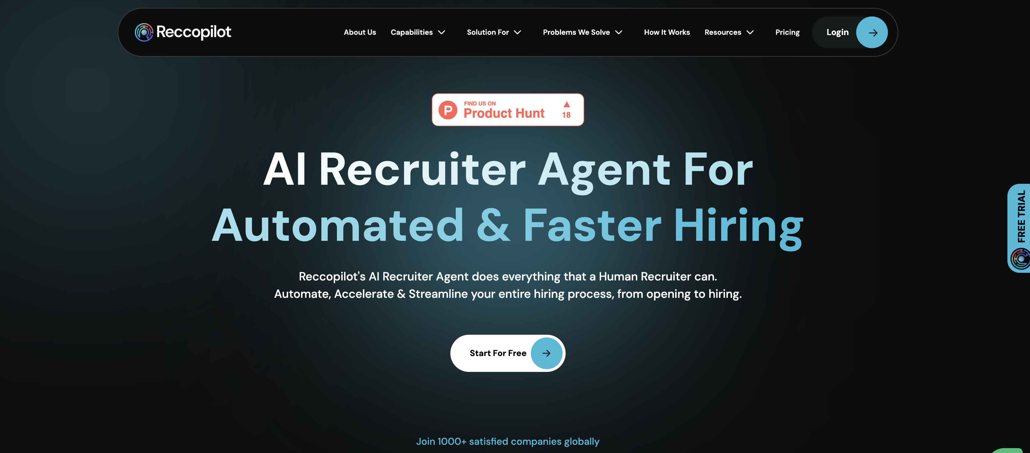 Reccopilot - Screenshot showing the interface and features of this AI tool