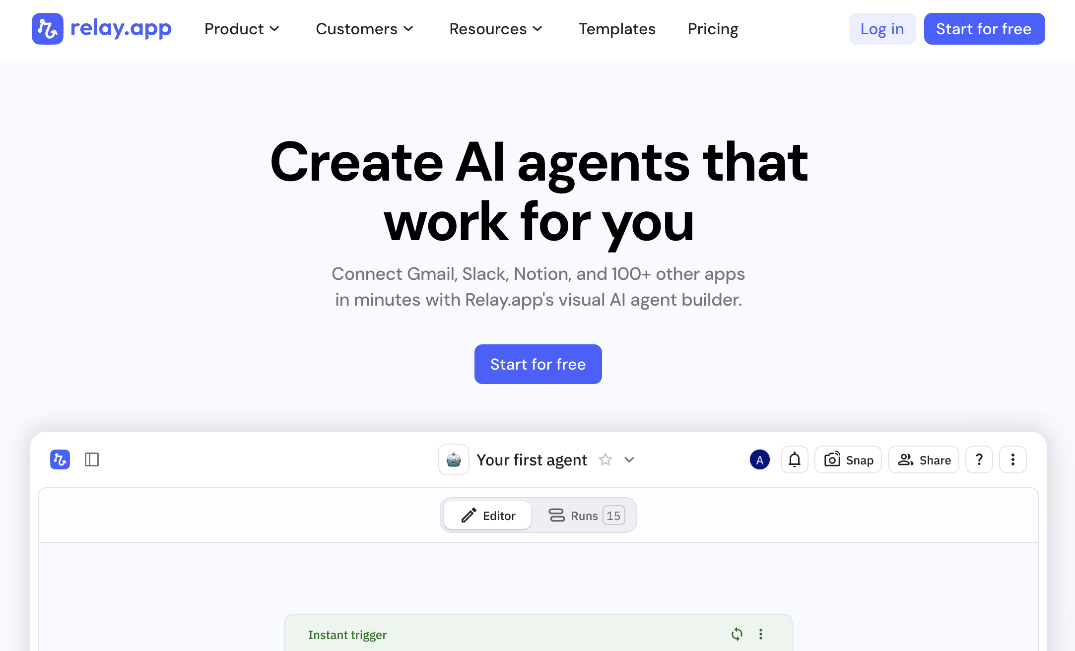 Relay.appv4.4 - Screenshot showing the interface and features of this AI tool