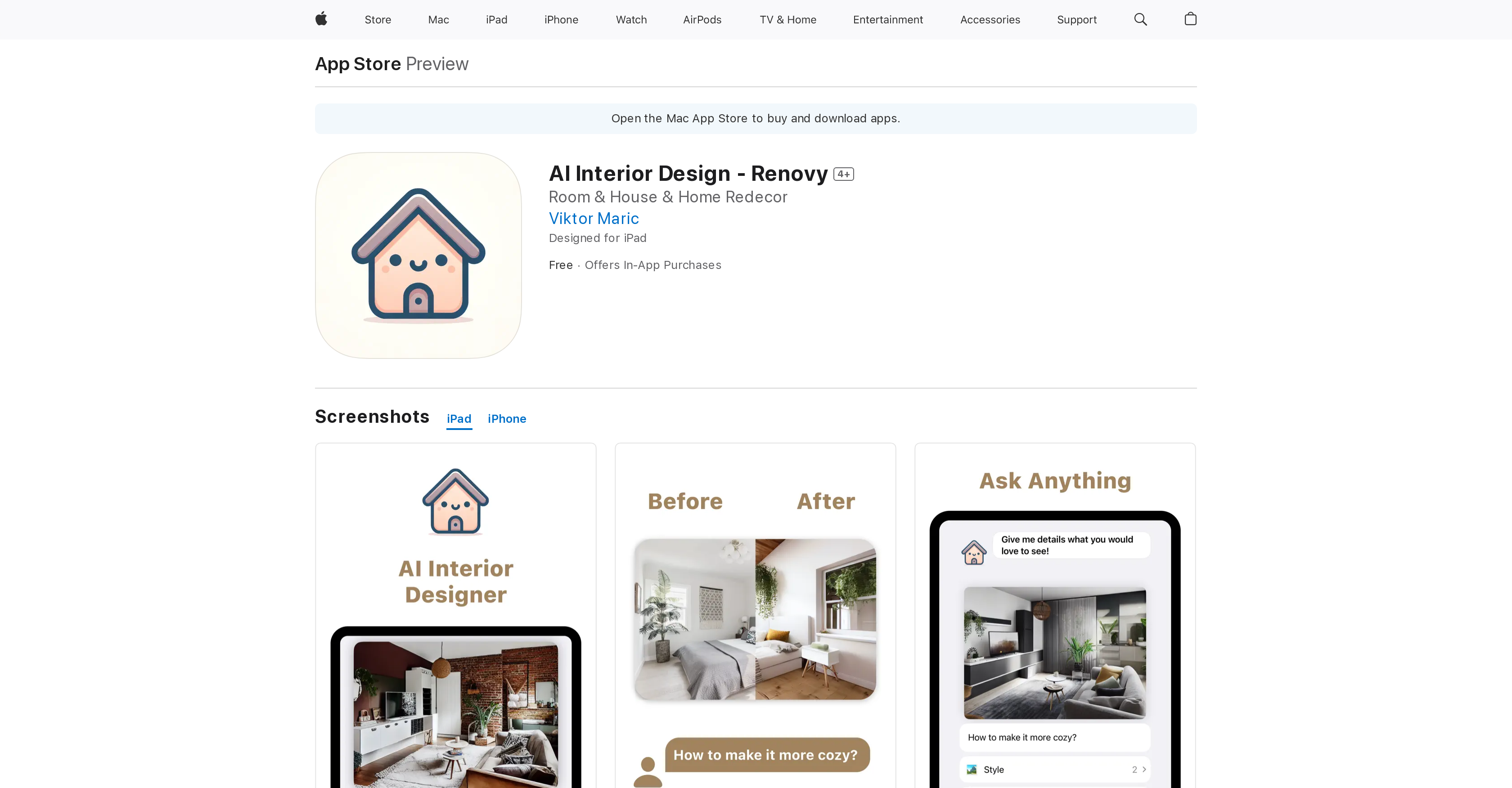 Renovy - Screenshot showing the interface and features of this AI tool