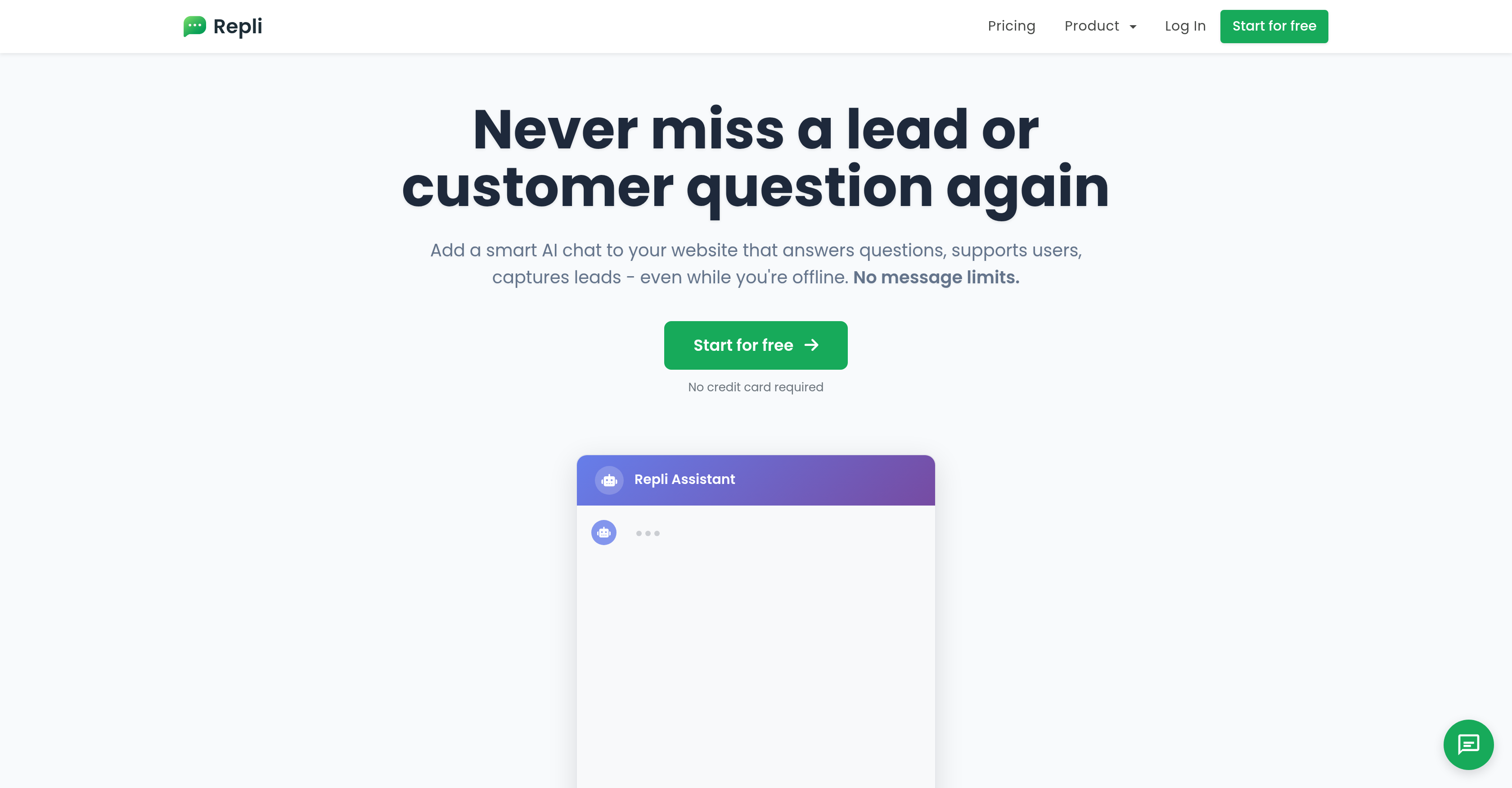 Repli - Screenshot showing the interface and features of this AI tool