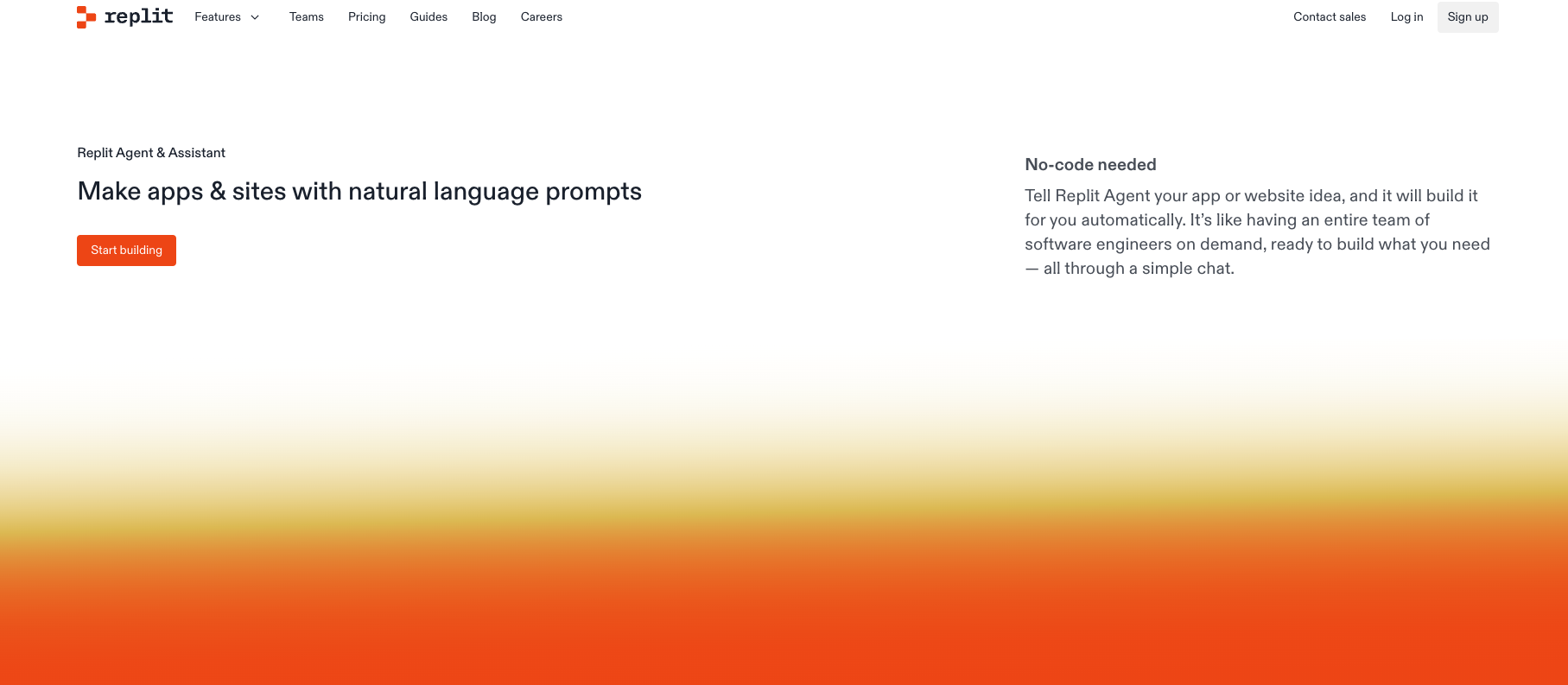 Replitv2.1 - Screenshot showing the interface and features of this AI tool