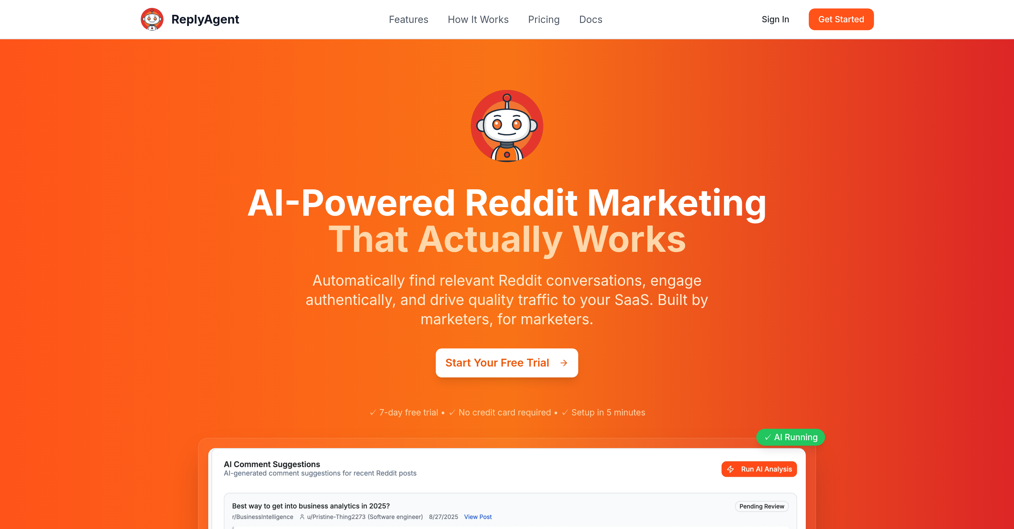 ReplyAgent.ai - Screenshot showing the interface and features of this AI tool