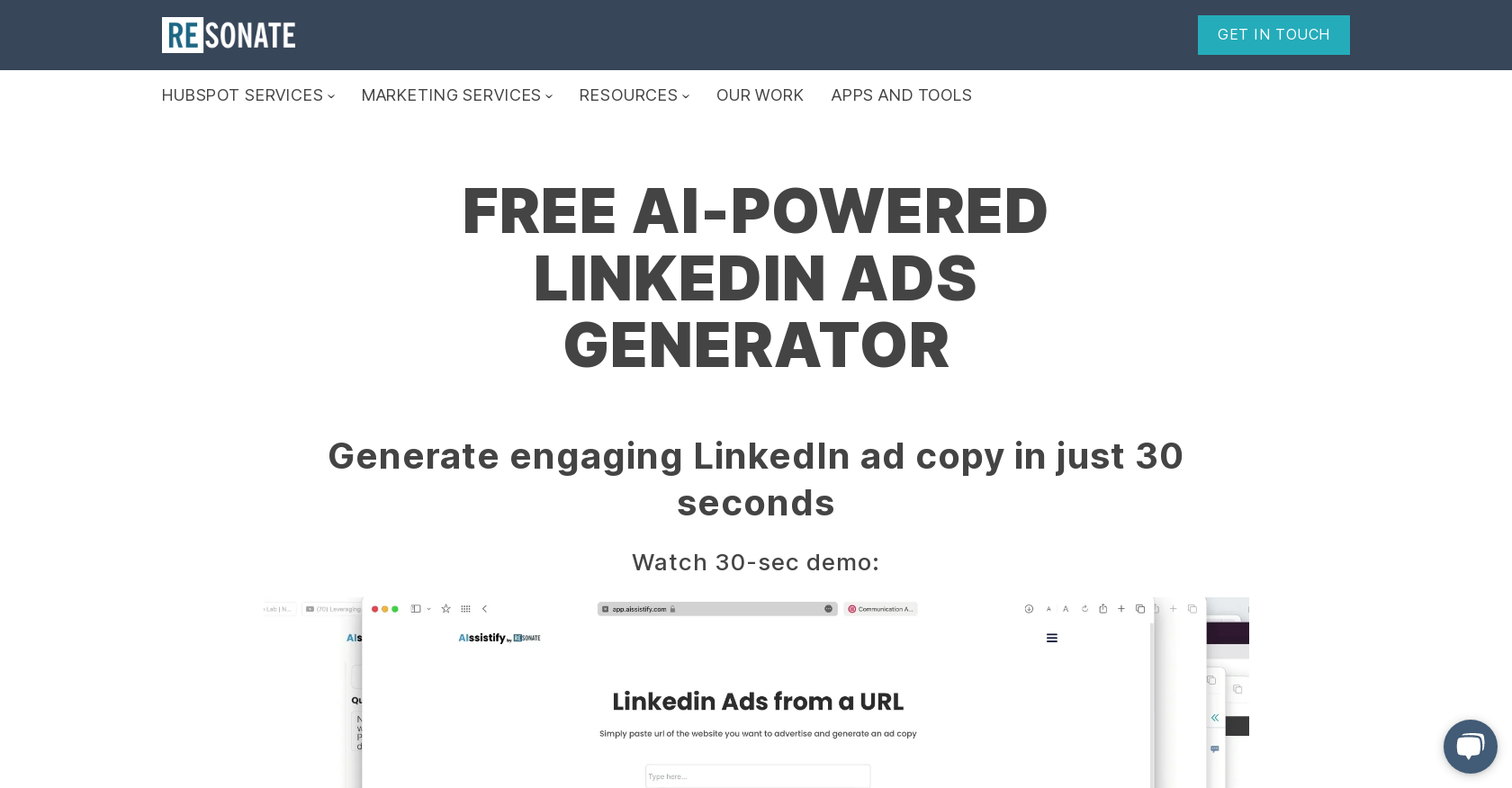 Resonate - Screenshot showing the interface and features of this AI tool
